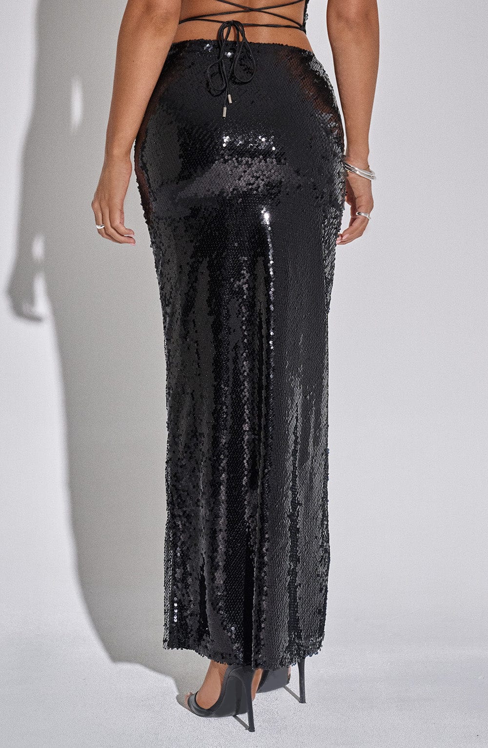 Larisa Maxi Skirt - Black - Napalia