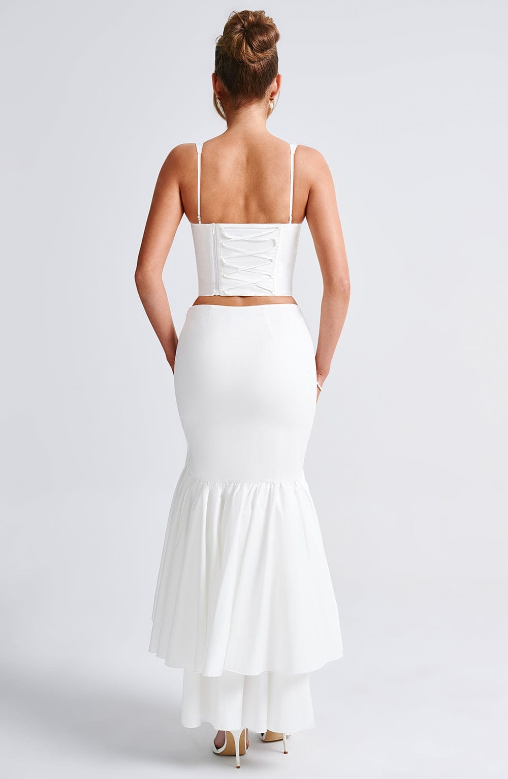 Lavinia Maxi Skirt - Ivory - Napalia