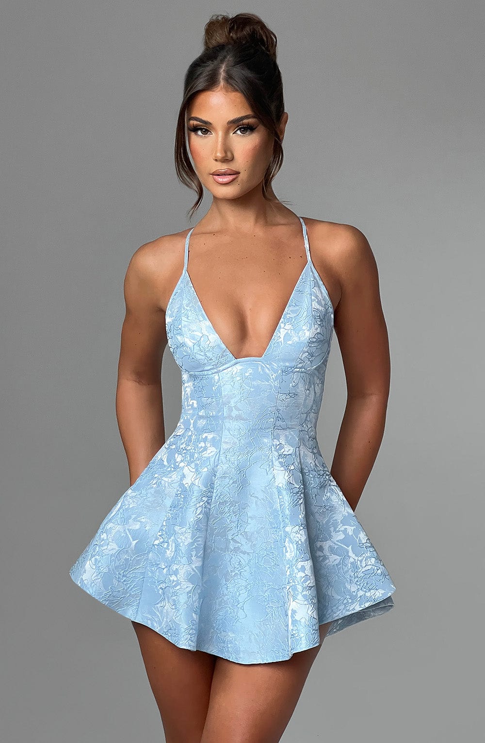 Leila Playsuit - Blue - Napalia