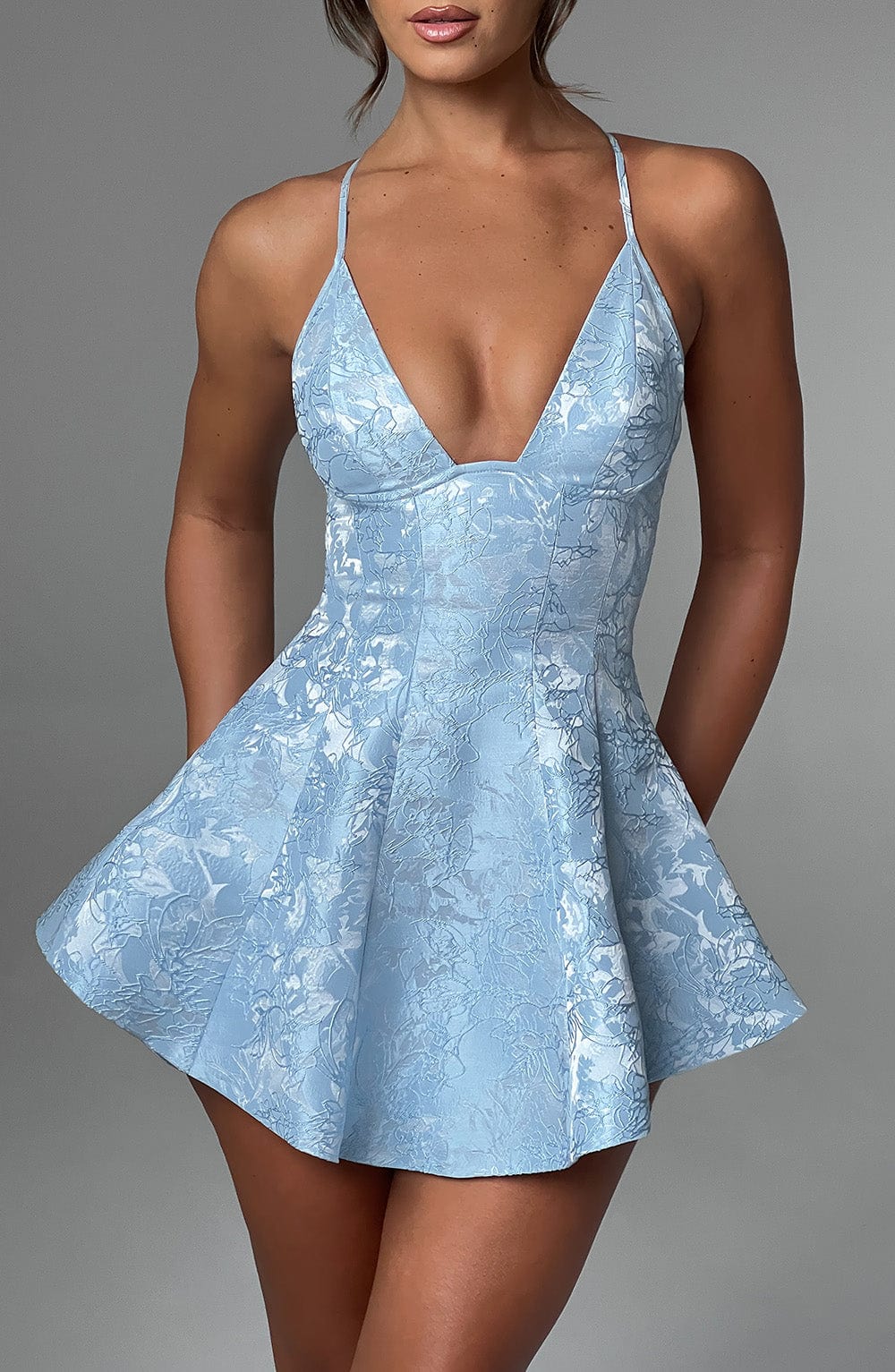 Leila Playsuit - Blue - Napalia
