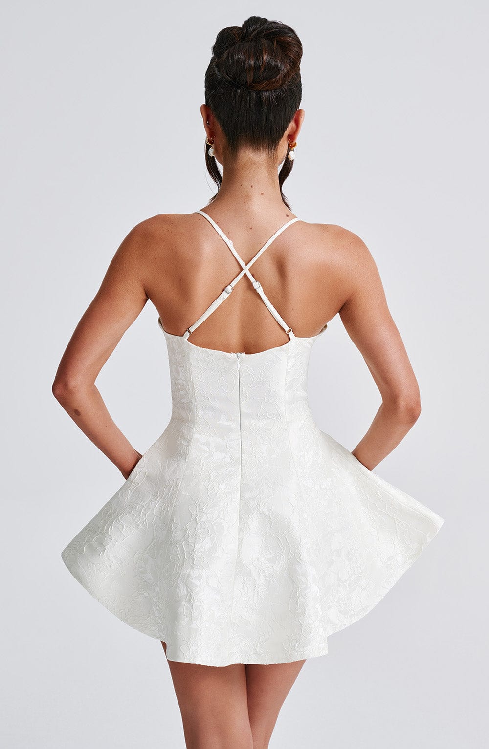 Leila Playsuit - Ivory - Napalia