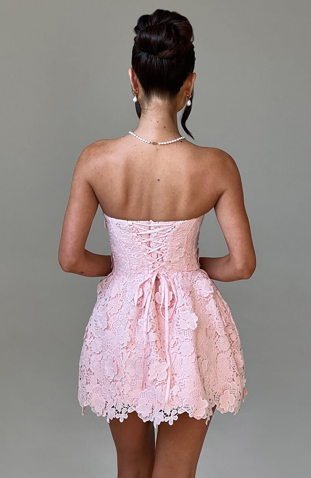 Leona Mini Dress - Blush - Napalia