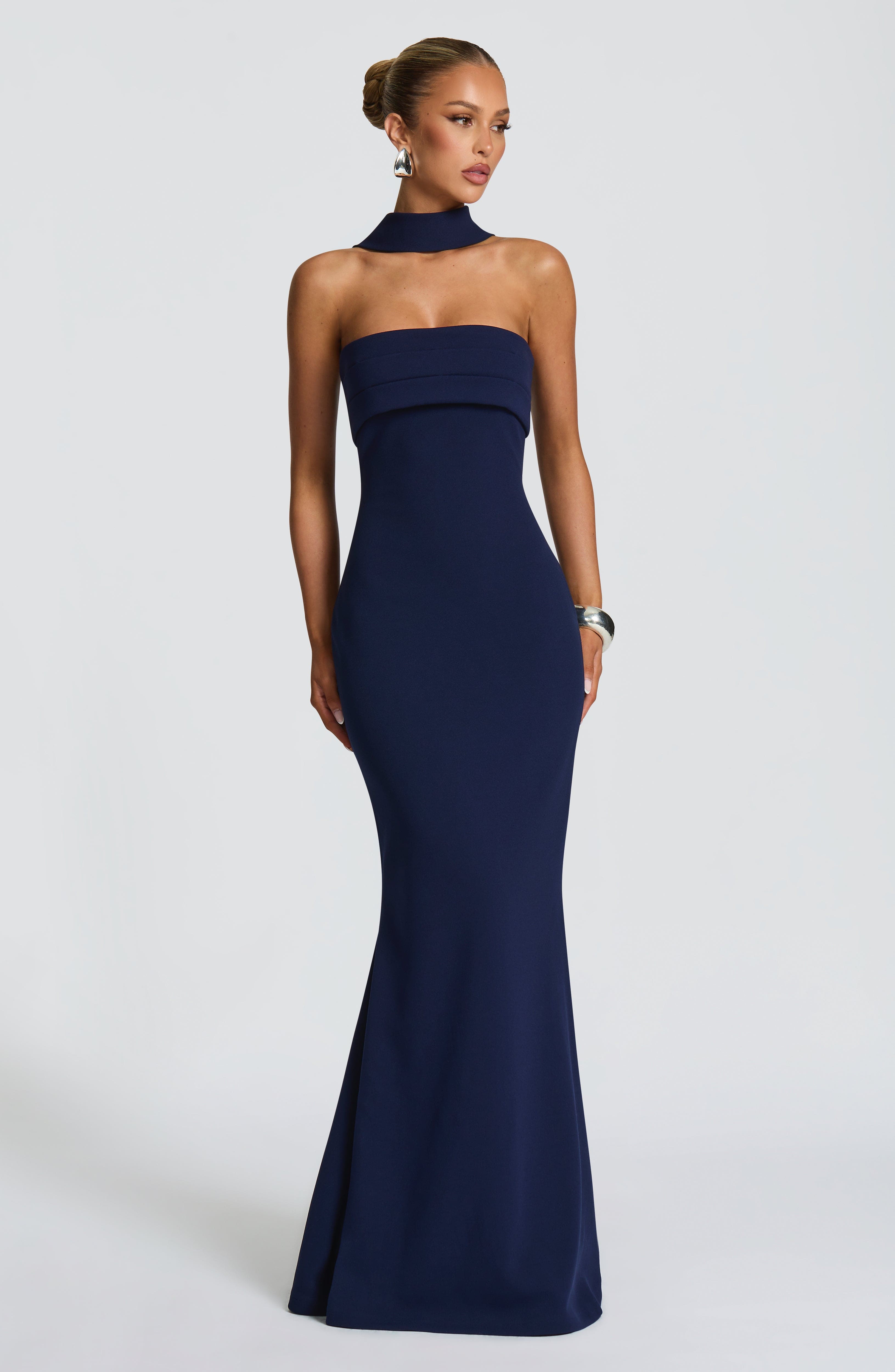 Leura Maxi Dress - Navy - Napalia