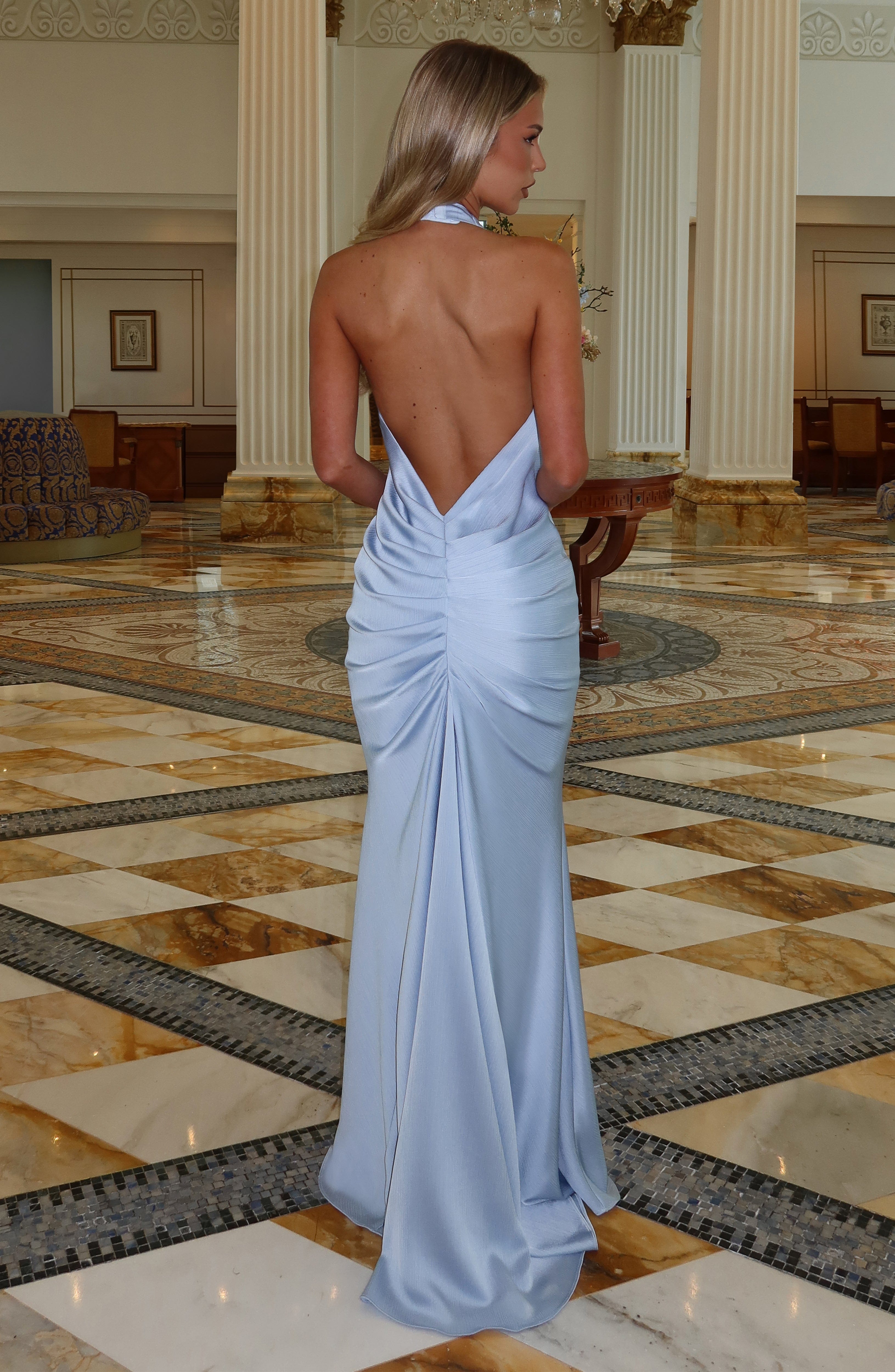 Linette Gown - Glacier Blue - Napalia