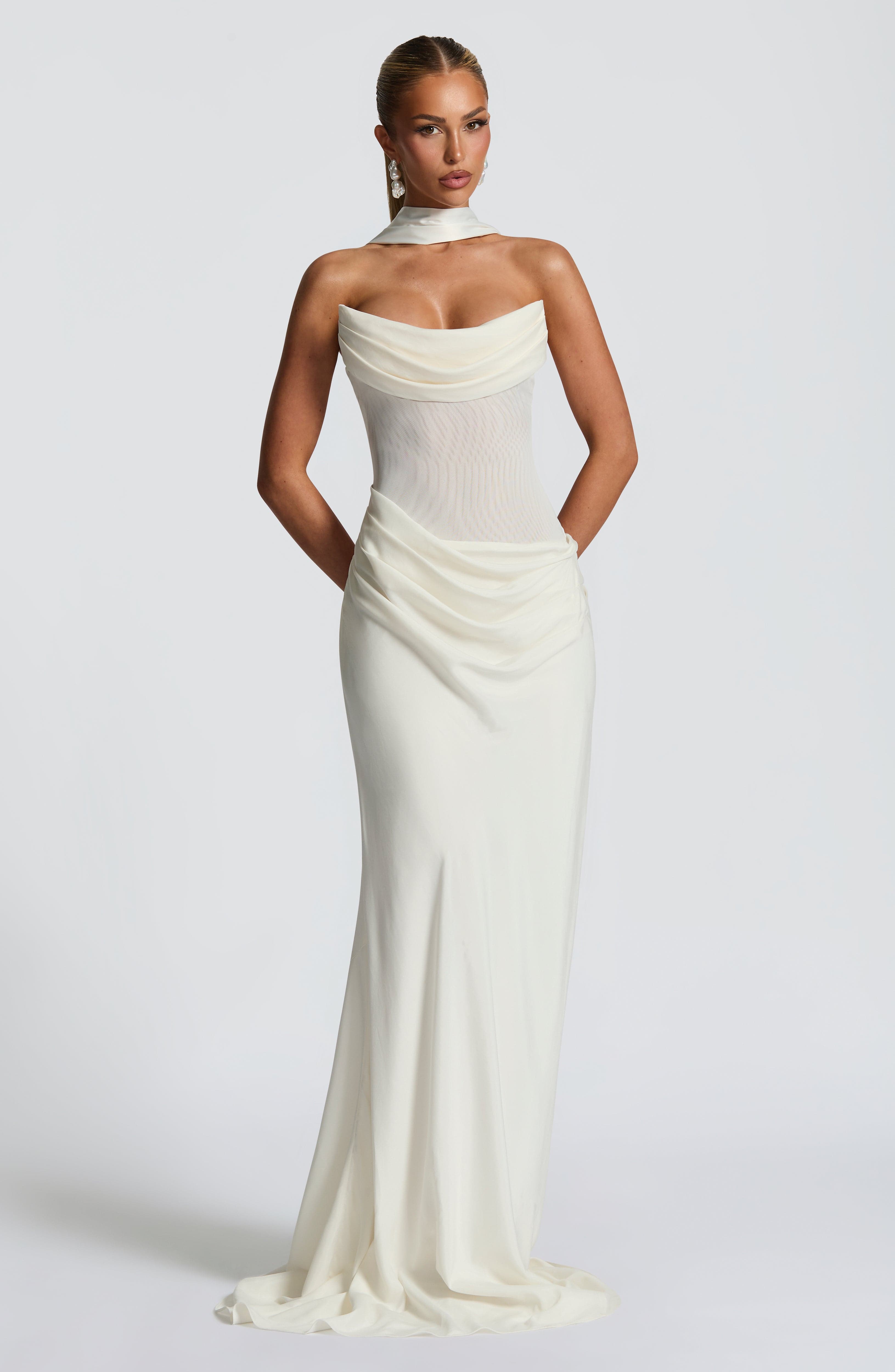 Liora Maxi Dress - Ivory - Napalia