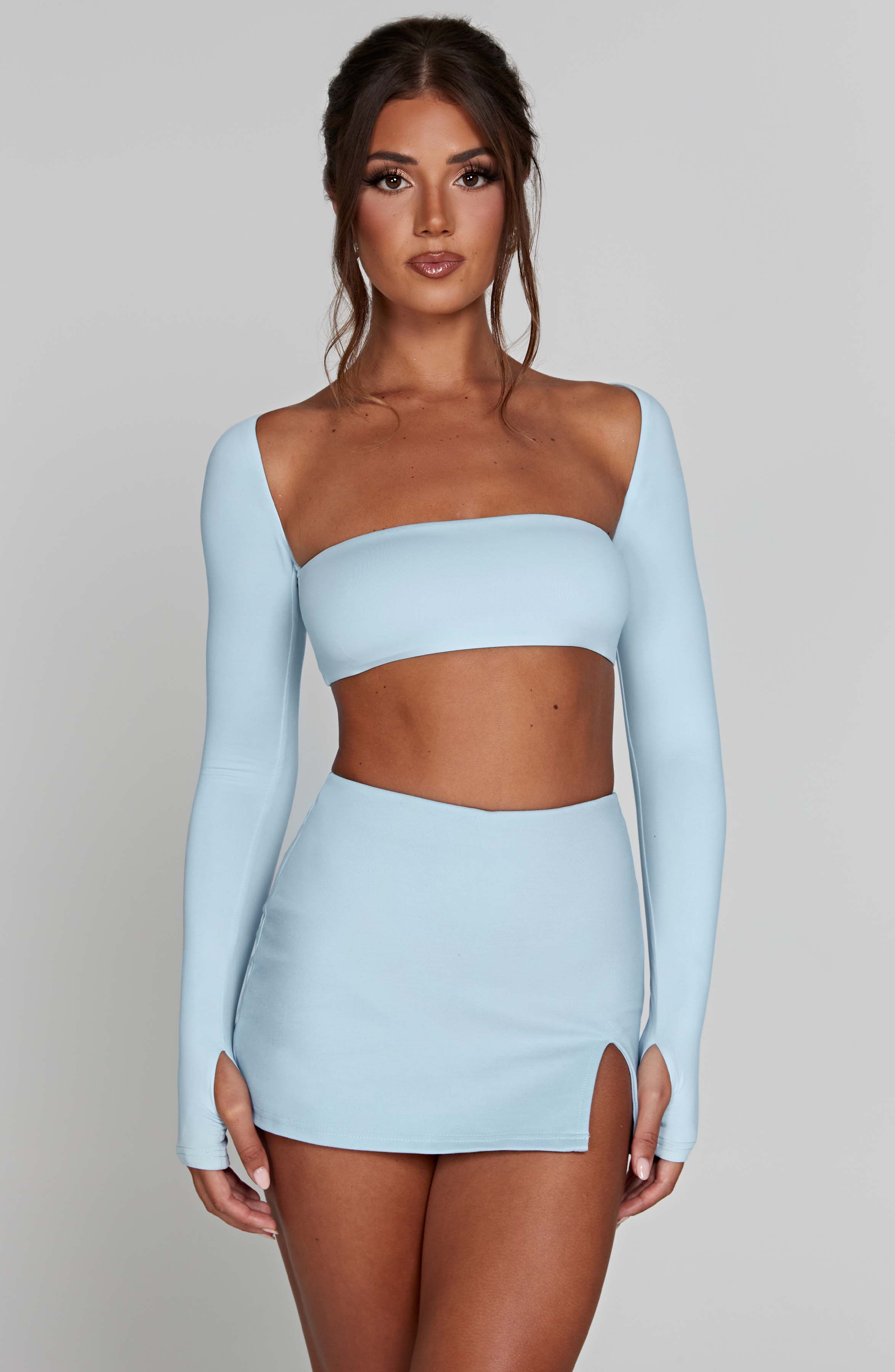 Lucianna Top - Baby Blue - Napalia