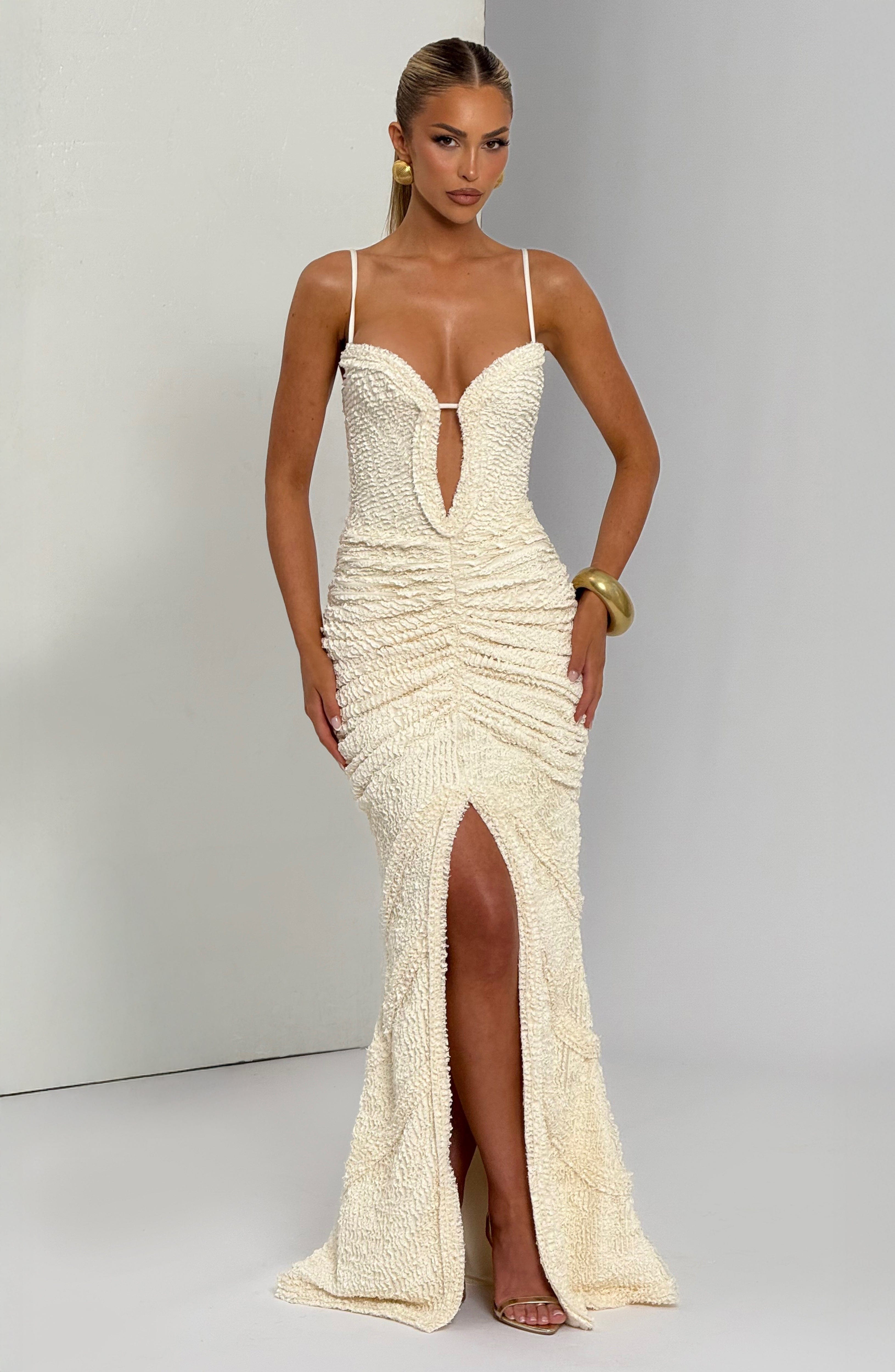 Lysandra Maxi Dress - Ivory - Napalia