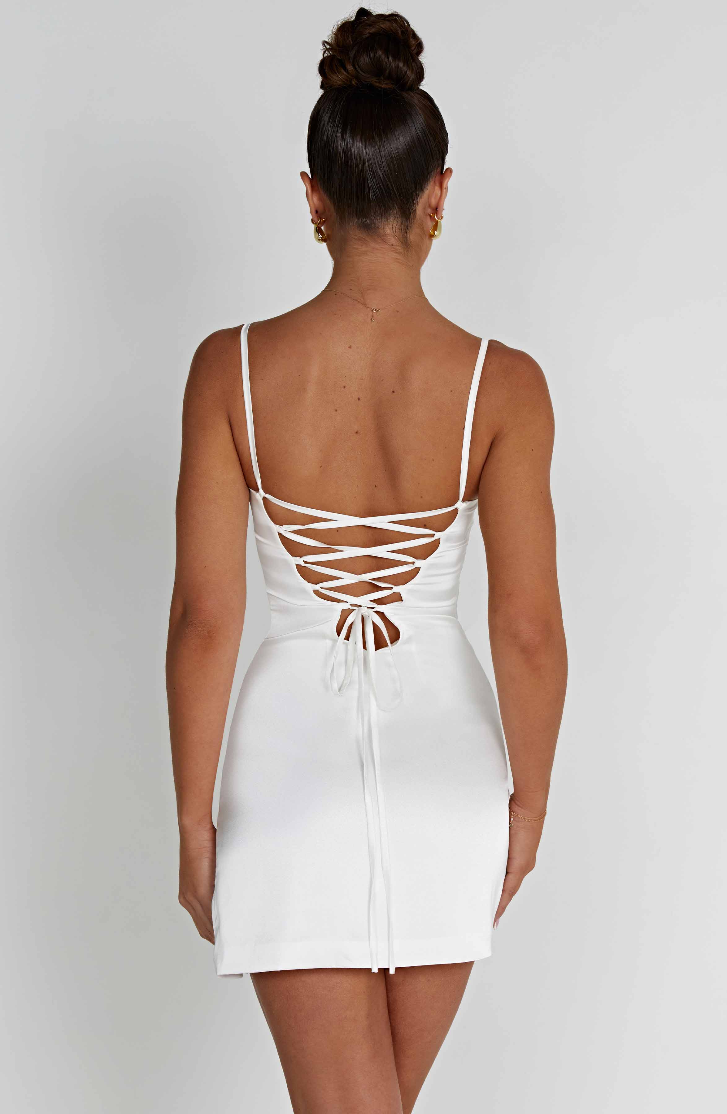 Mabel Mini Dress - Ivory - Napalia