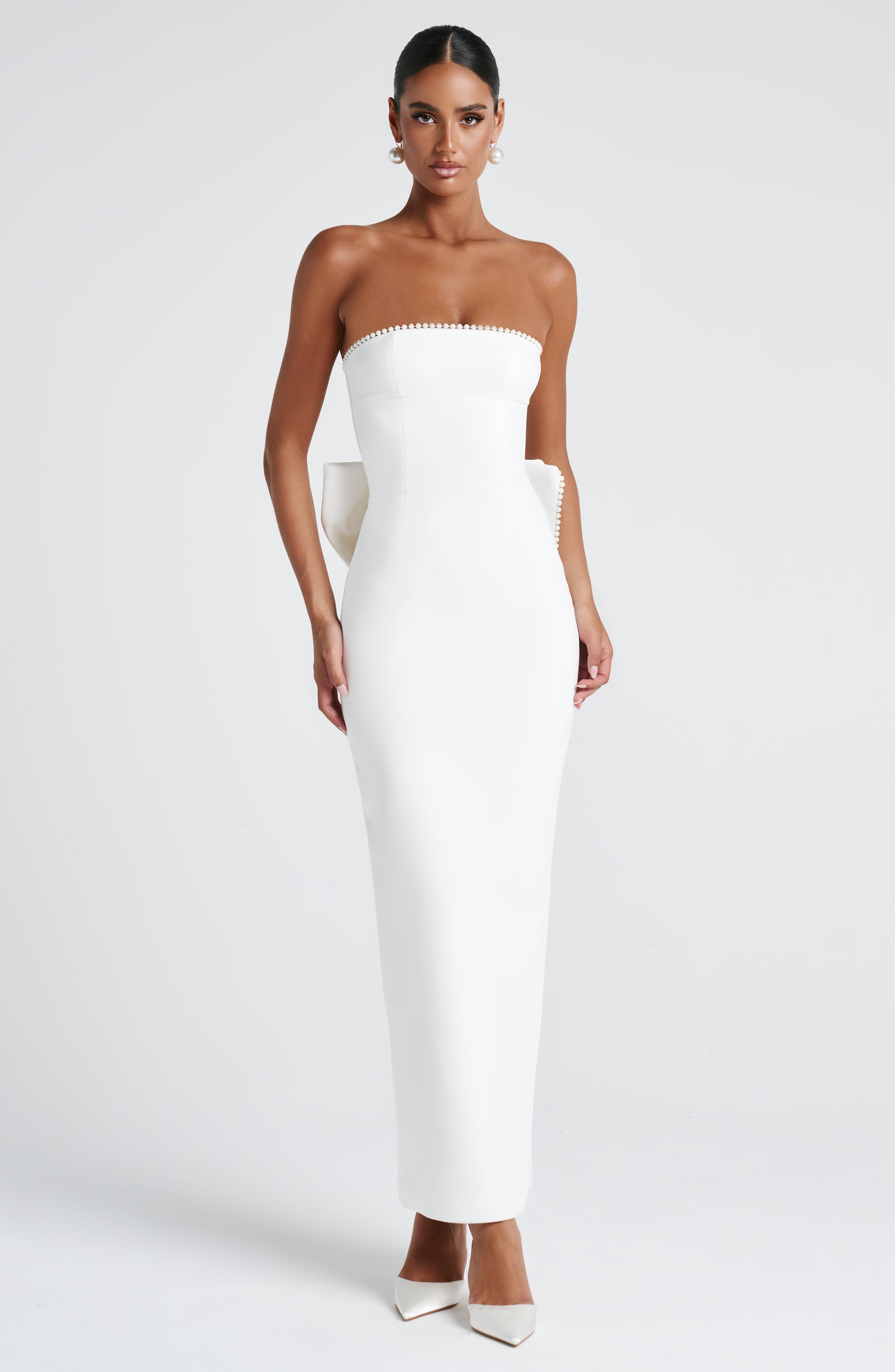 Magnolia Maxi Dress - Ivory - Napalia