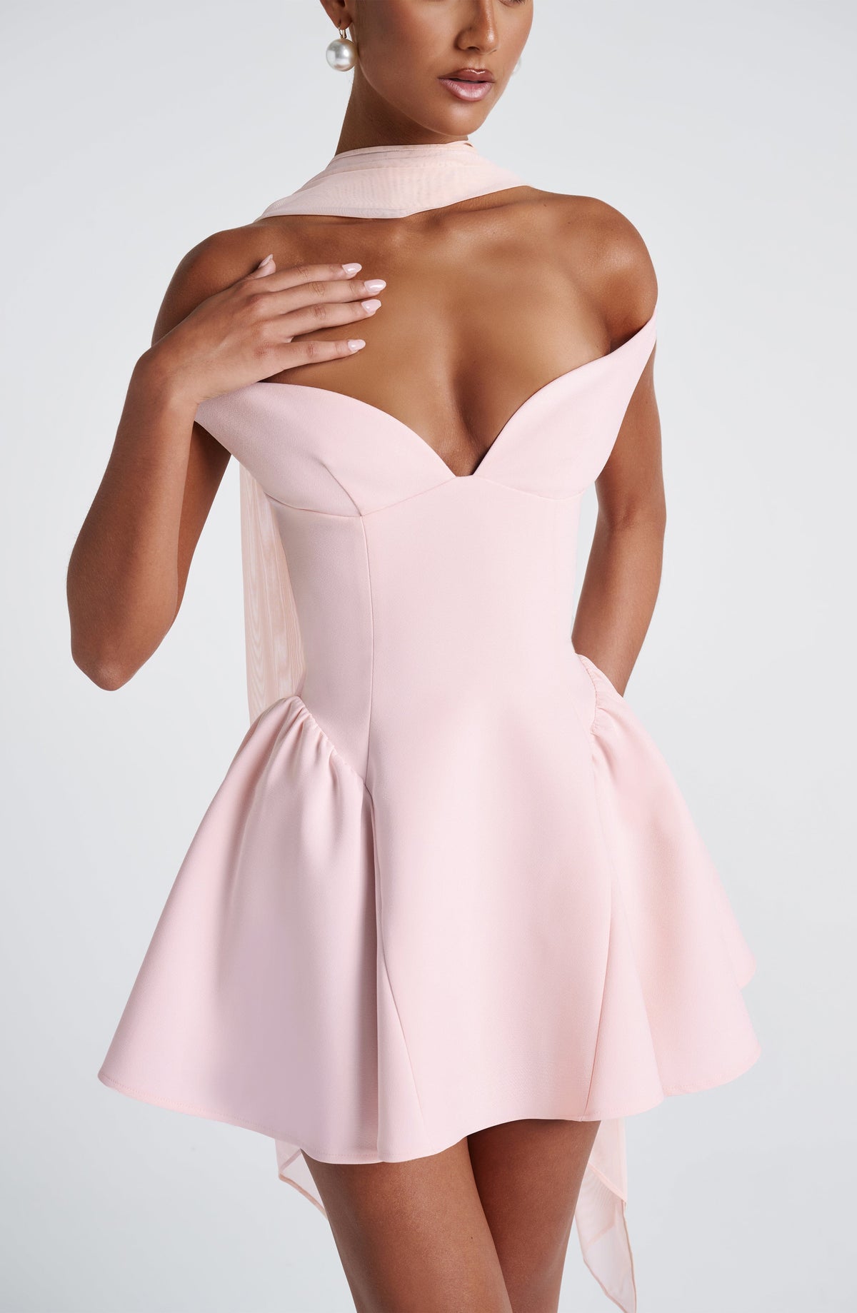 Marla Mini Dress - Blush - Napalia