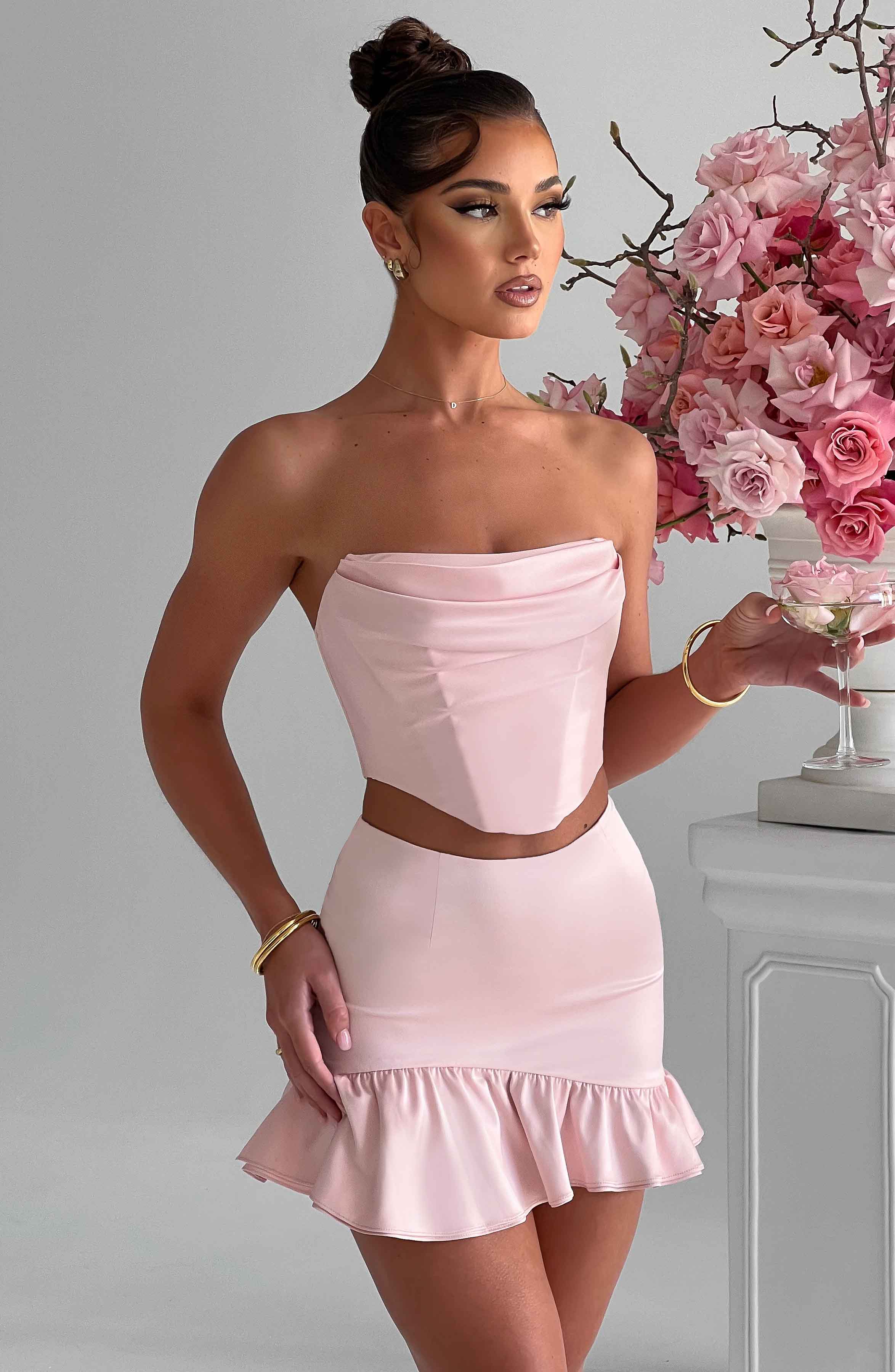Maura Mini Skirt - Blush - Napalia