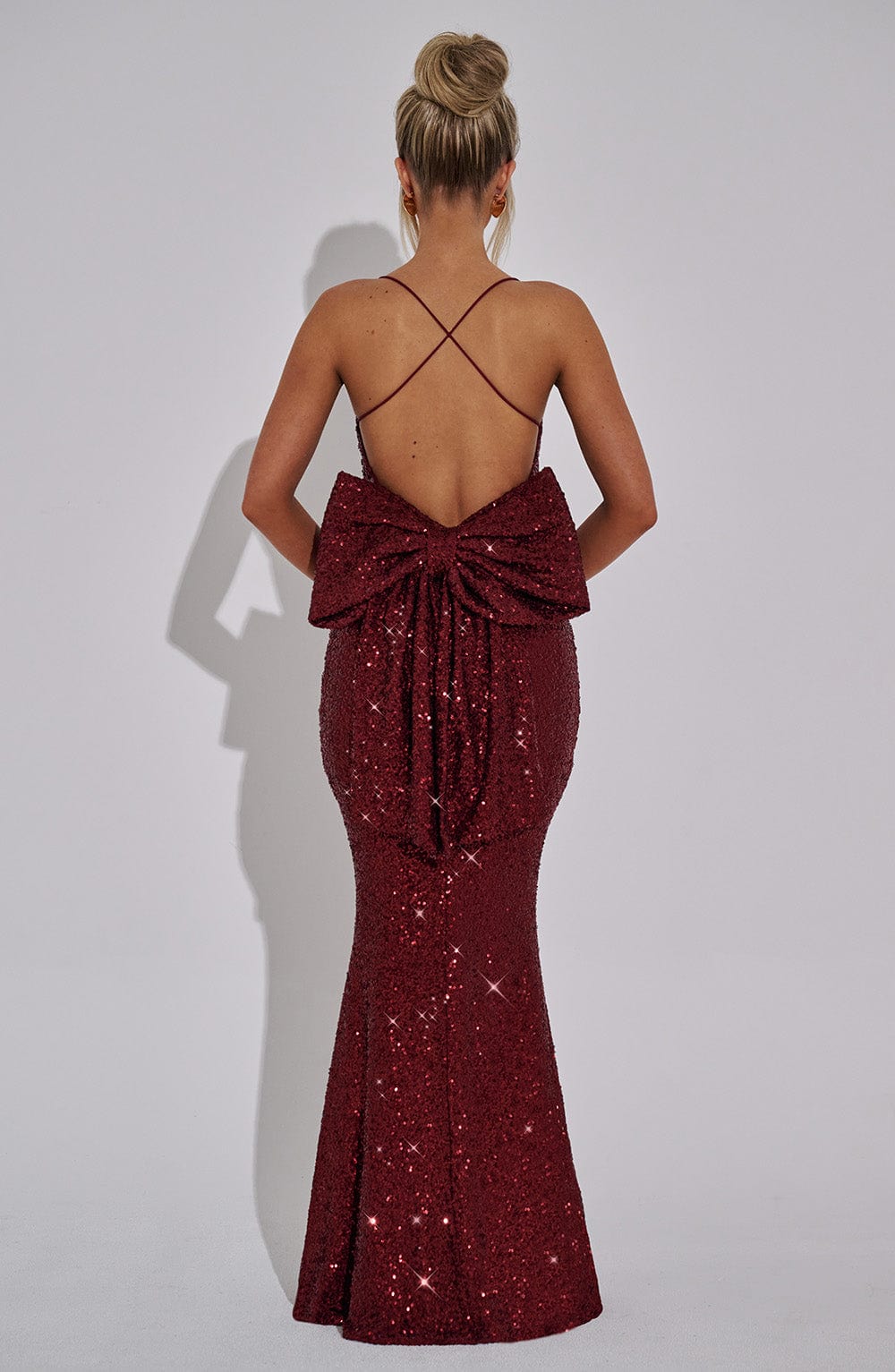 Meridith Maxi Dress - Wine - Napalia