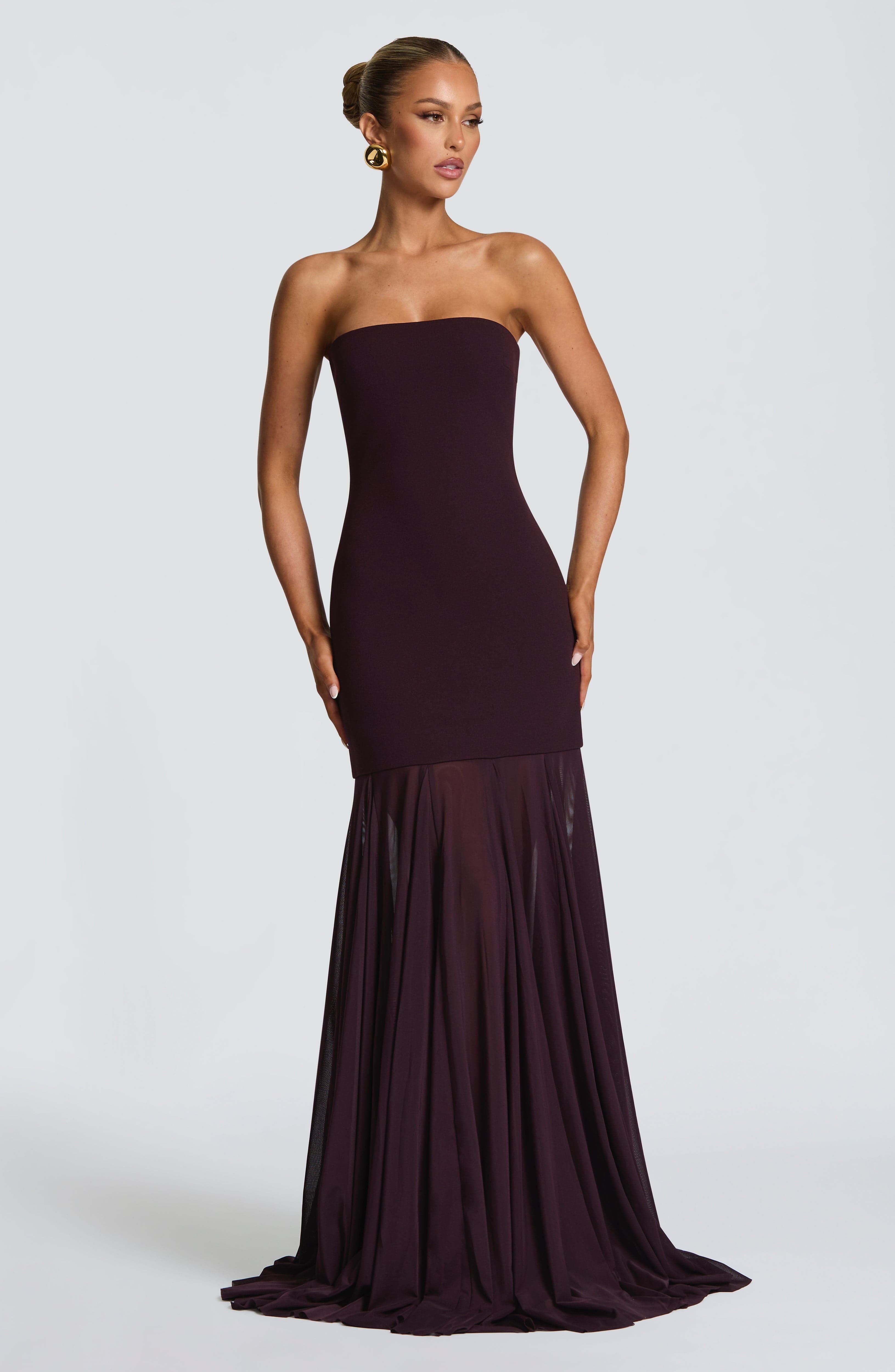 Merritt Gown - Plum - Napalia