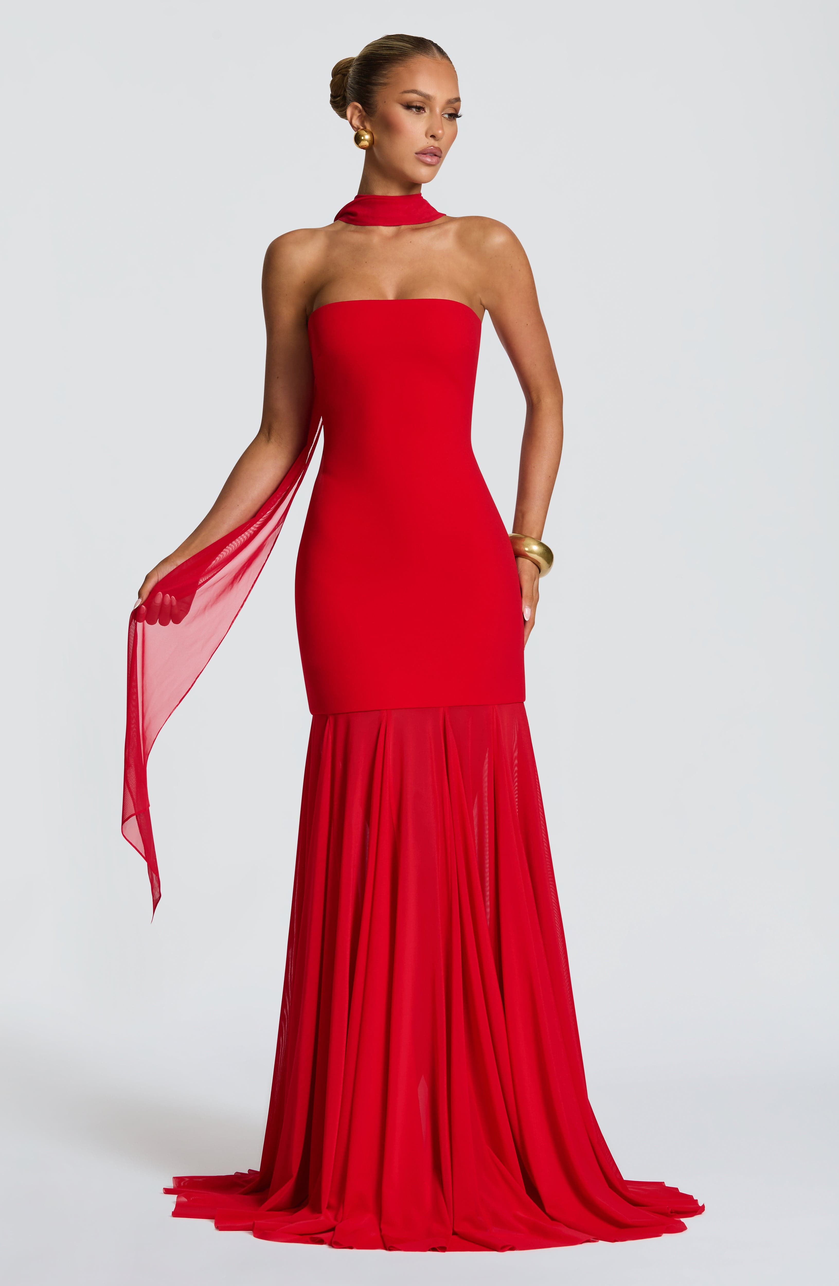 Merritt Gown - Red - Napalia