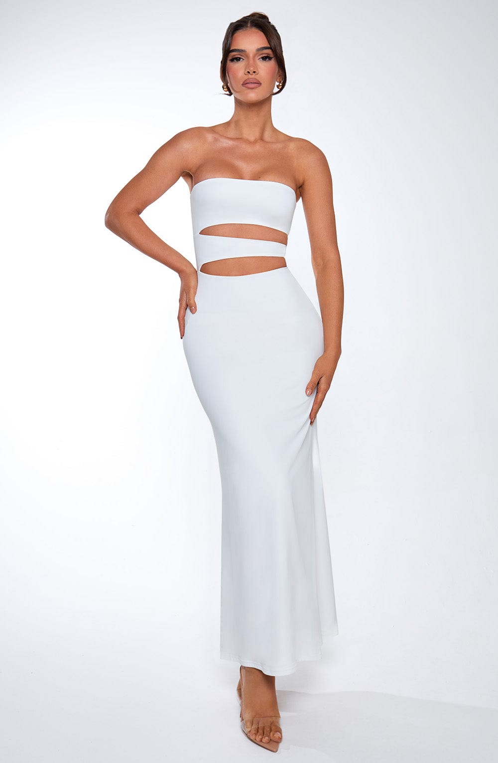 Milia Maxi Dress - White - Napalia