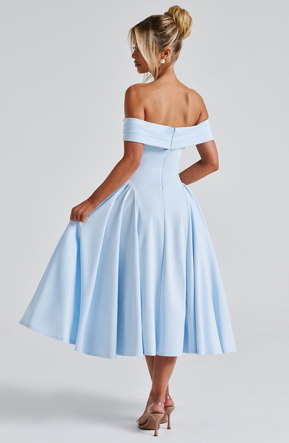 Miranda Midi Dress - Blue - Napalia