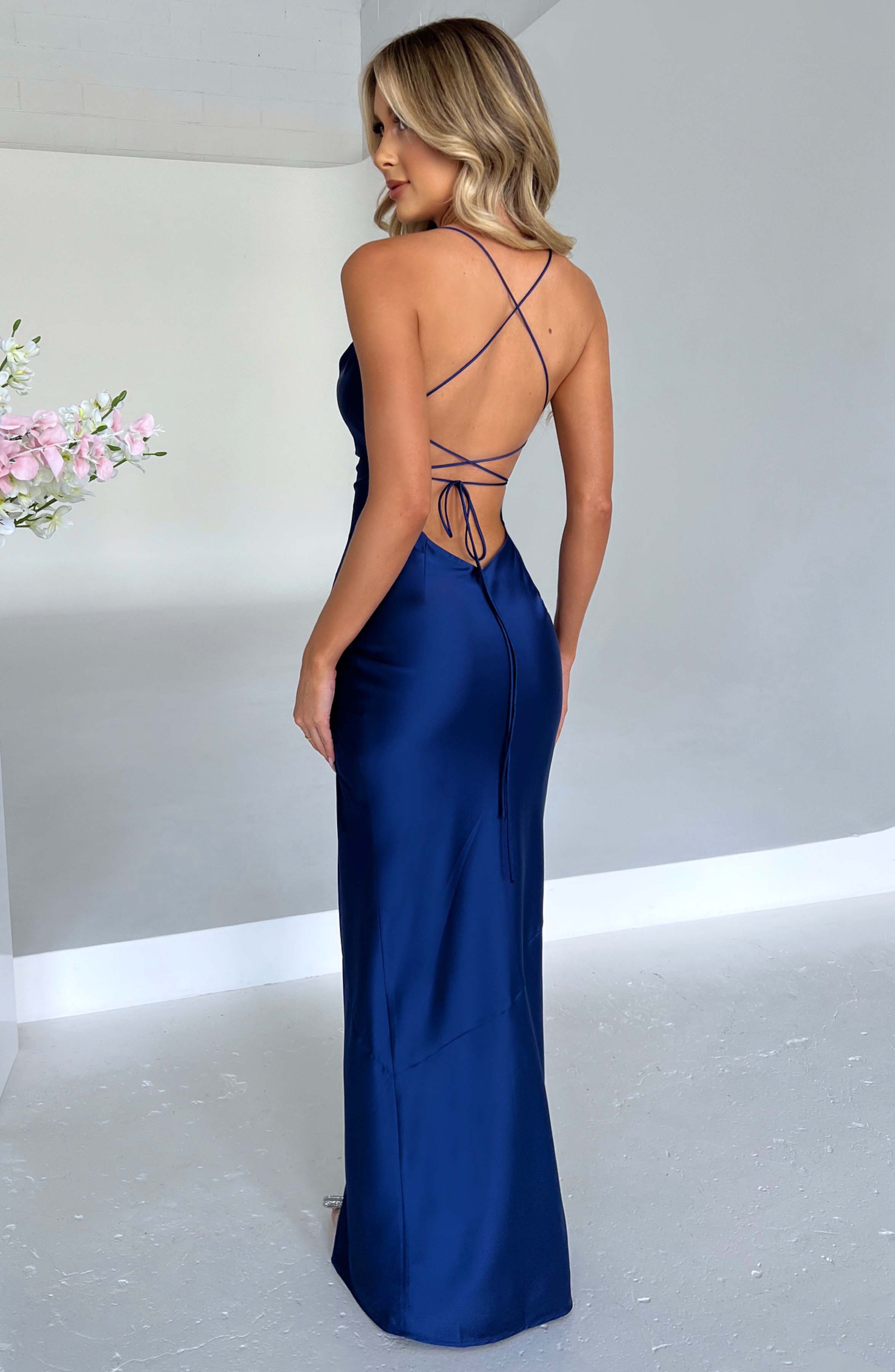 Misha Maxi Dress - Navy - Napalia