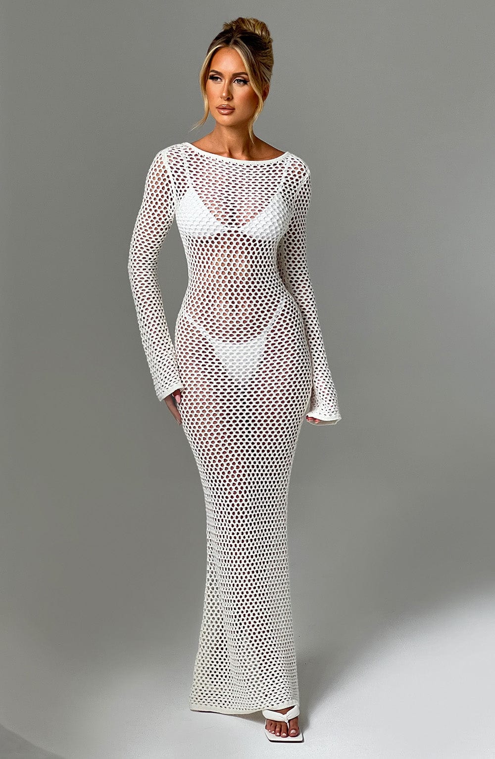 Moana Maxi Dress - White - Napalia