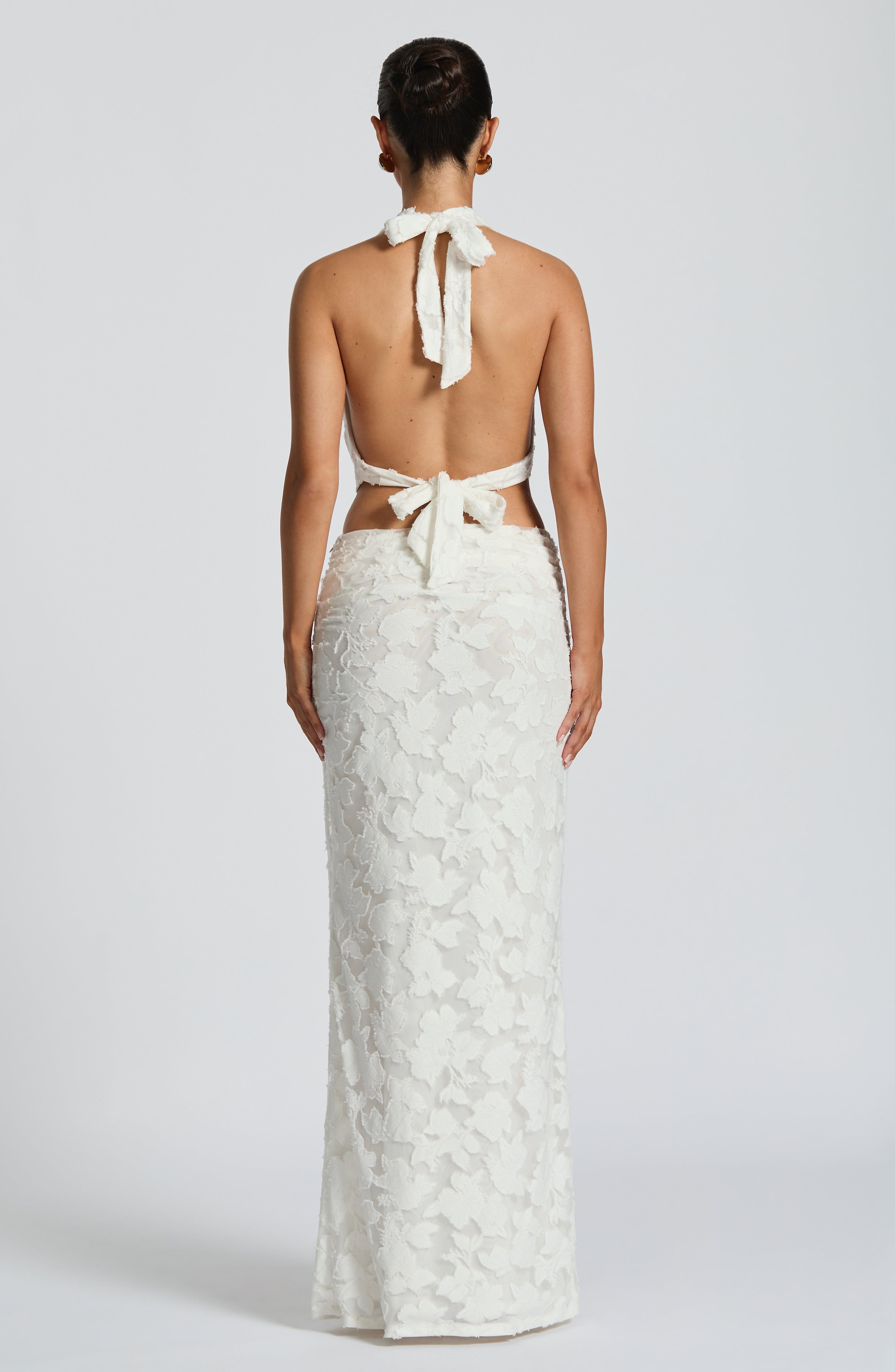 Myra Maxi Skirt - Ivory - Napalia