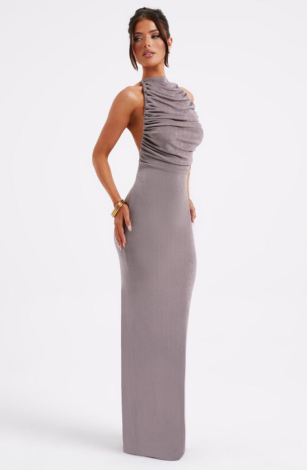 Nala Maxi Dress - Charcoal - Napalia