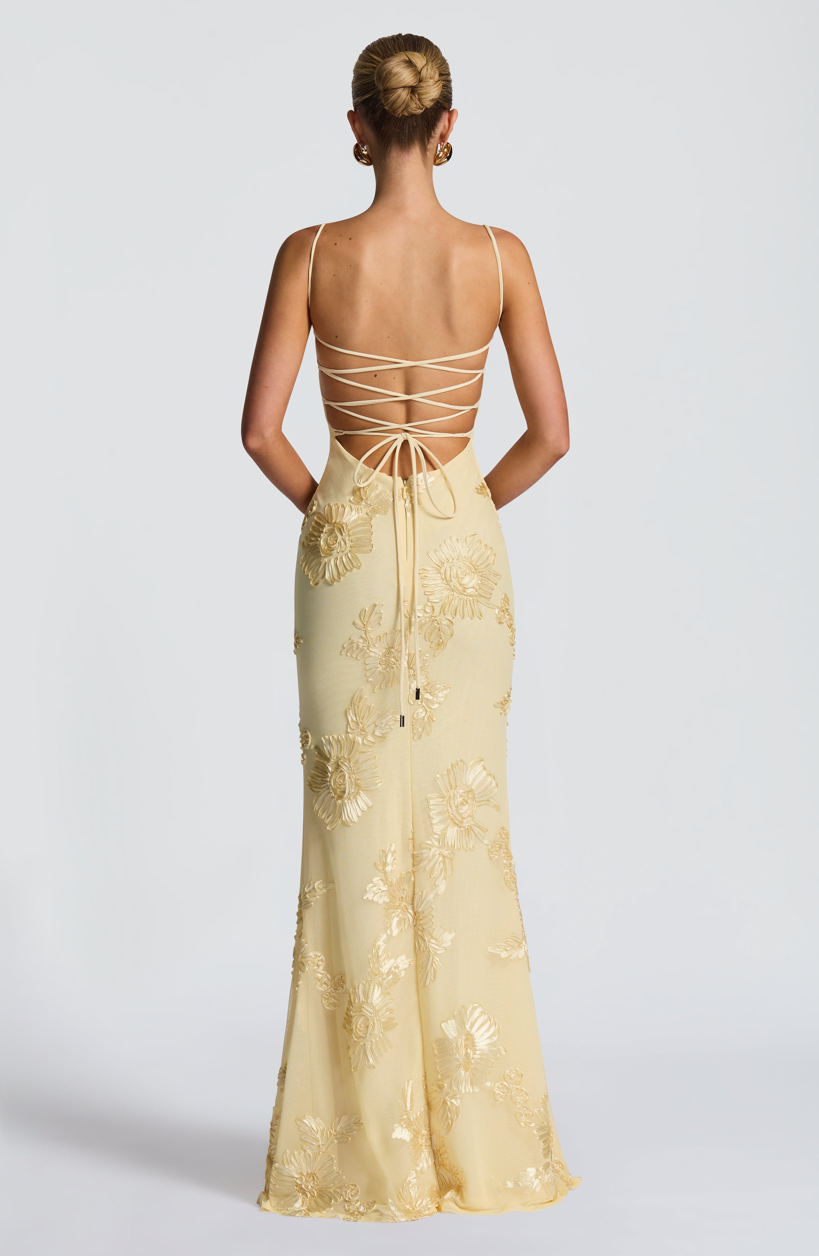 Nefertiti Maxi Dress - Lemon - Napalia