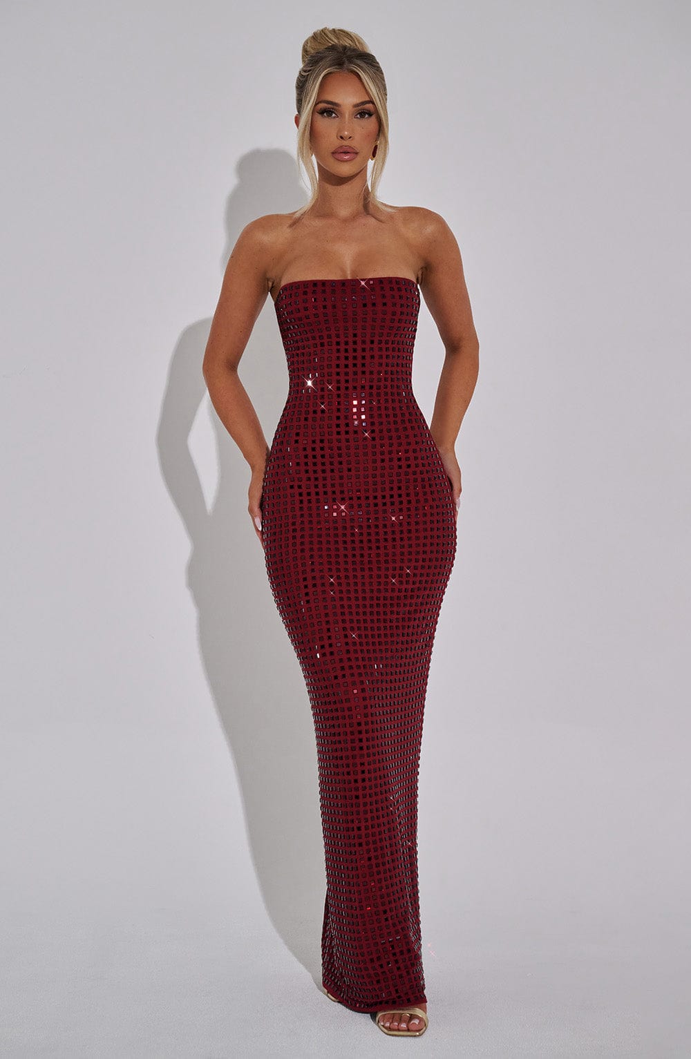 Neriah Maxi Dress - Wine - Napalia