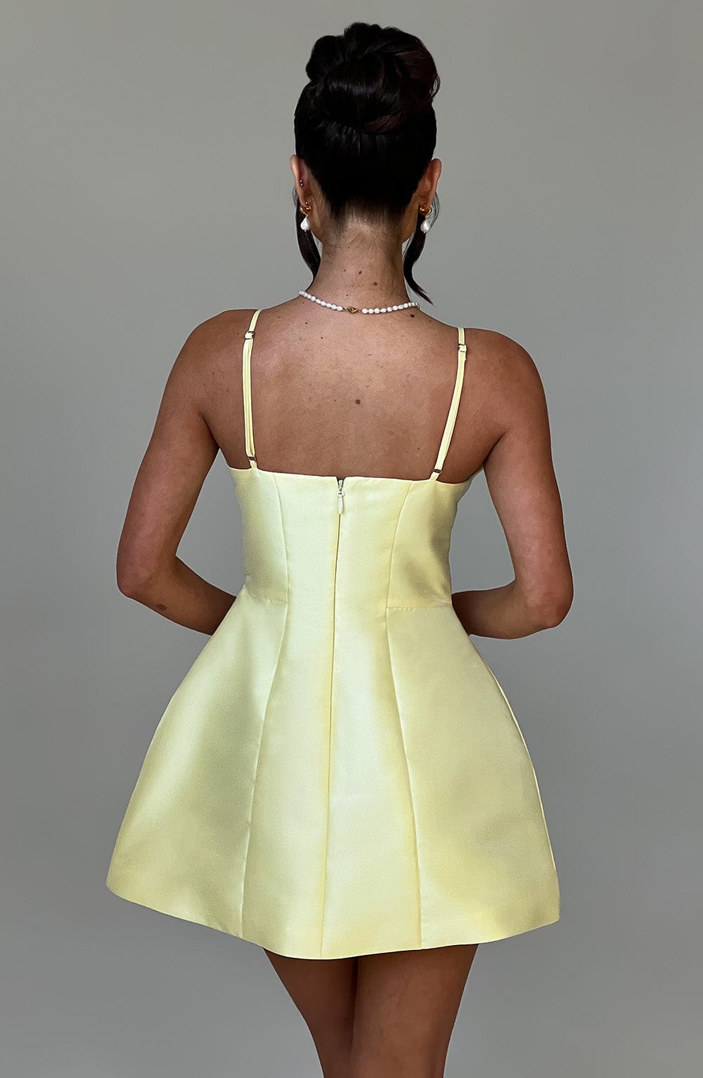 Nicole Mini Dress - Lemon - Napalia