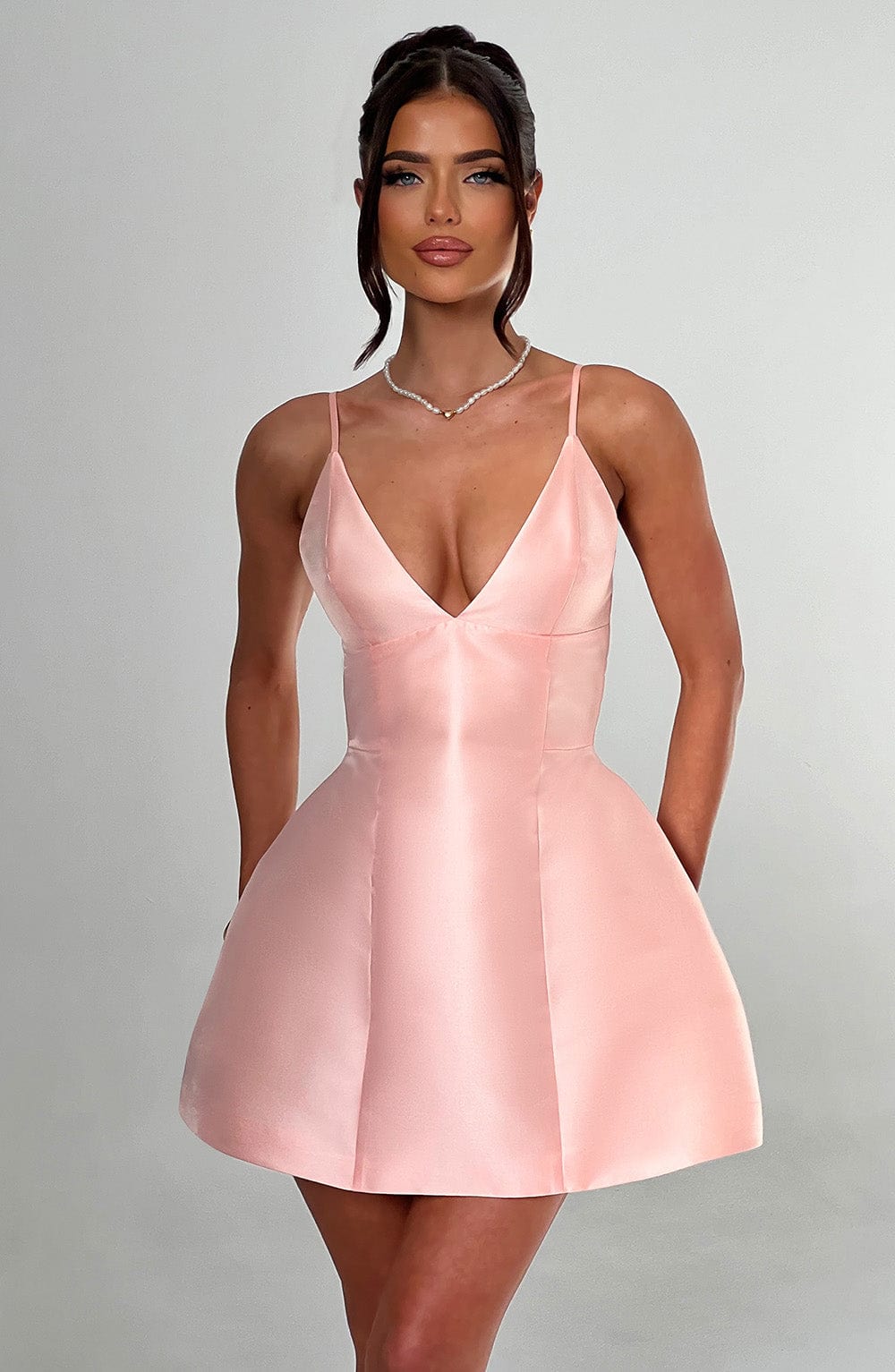 Nicole Mini Dress - Peach - Napalia