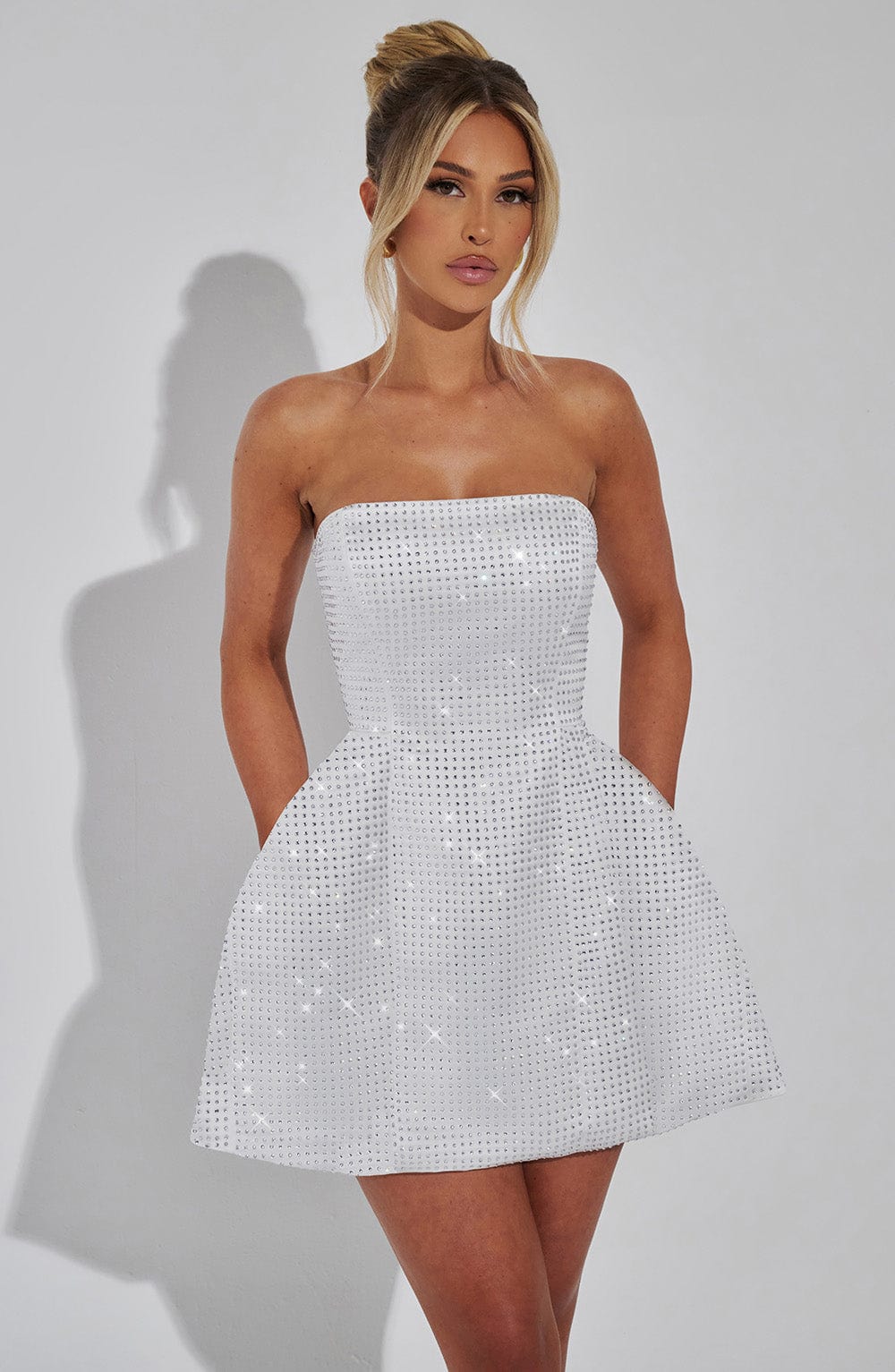 Paloma Mini Dress - Ivory - Napalia