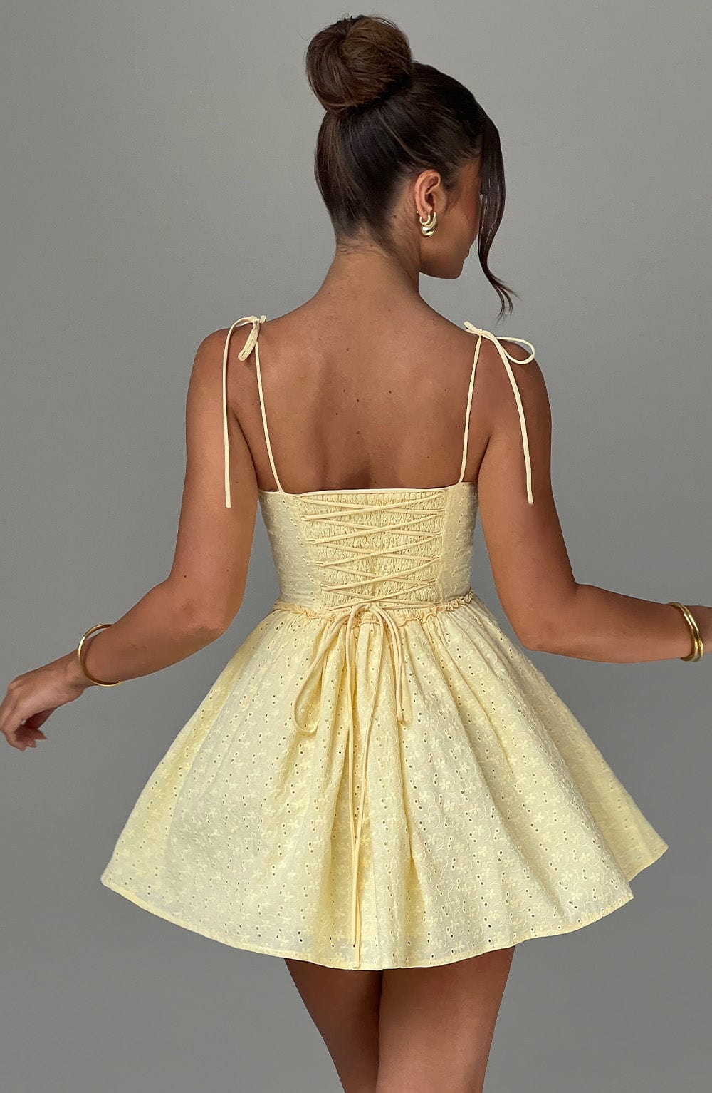 Phoebe Mini Dress - Lemon - Napalia
