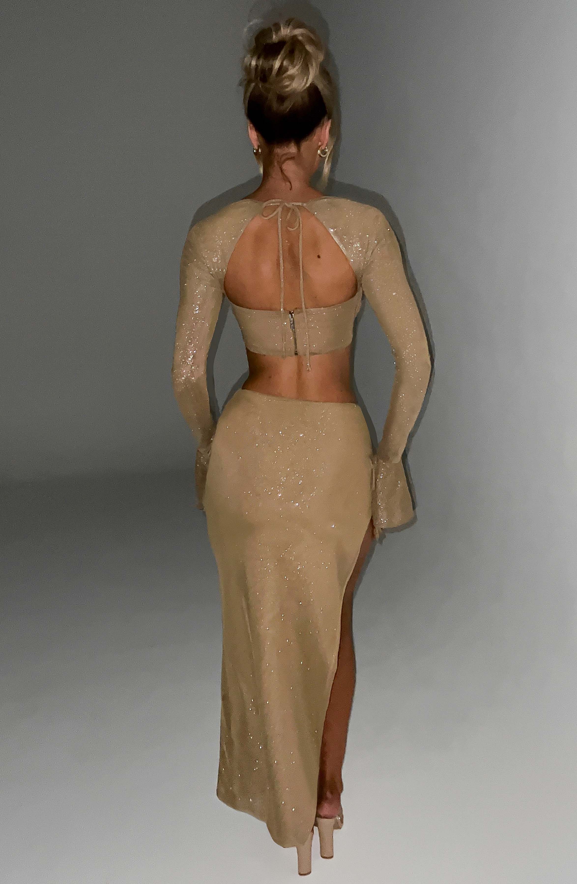 Priscilla Top - Gold Sparkle - Napalia