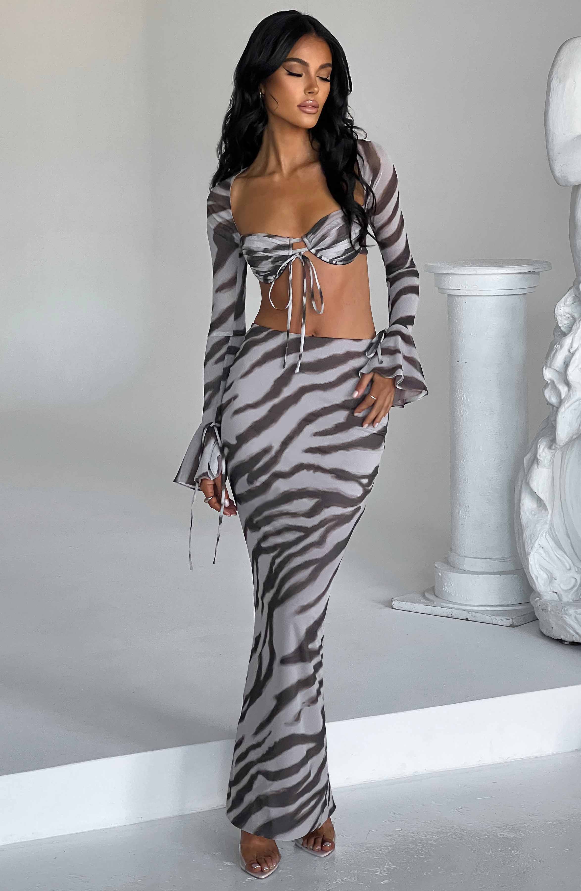 Priscilla Top - Zebra Print - Napalia