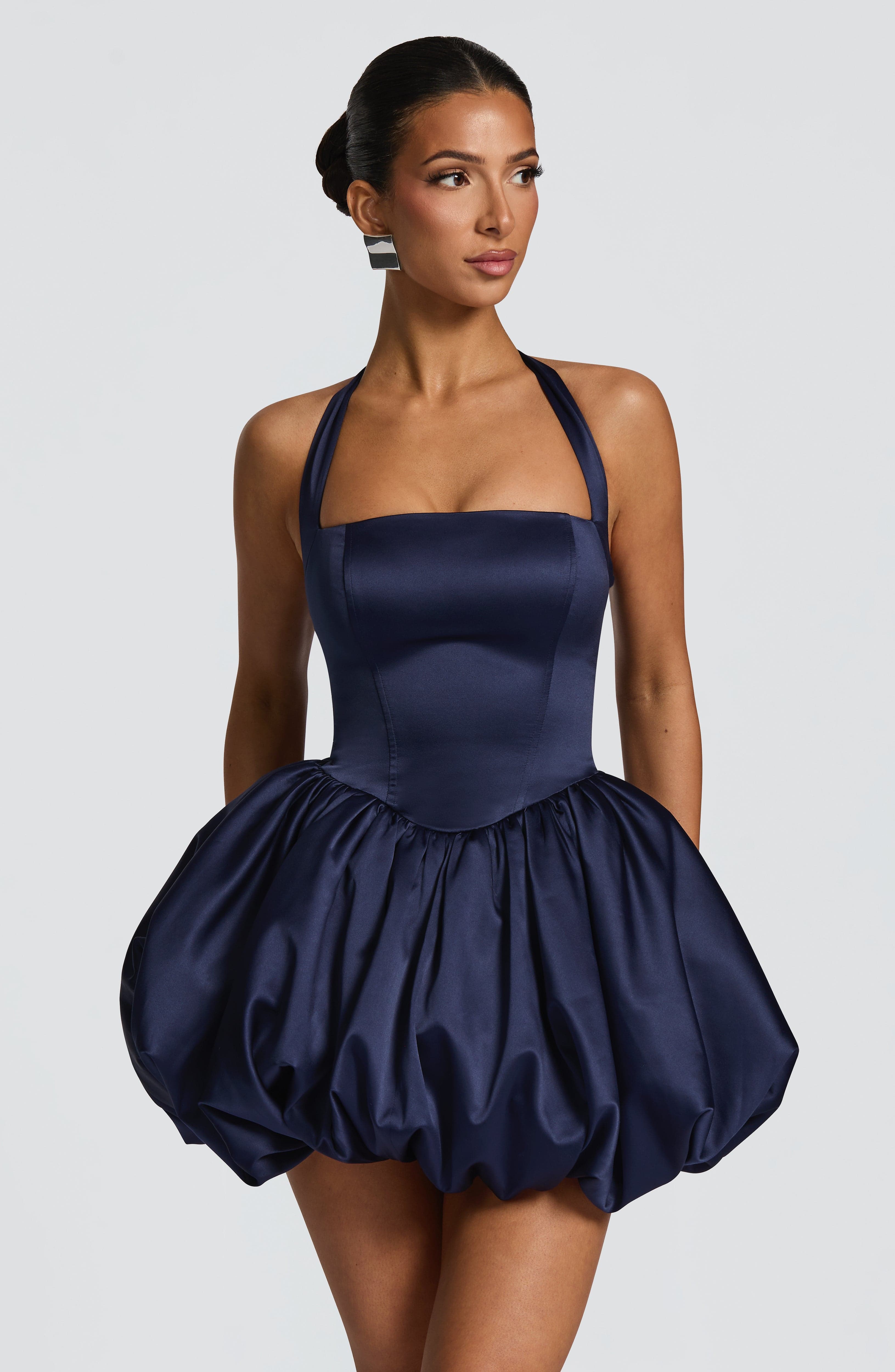 Prudence Mini Dress - Navy - Napalia