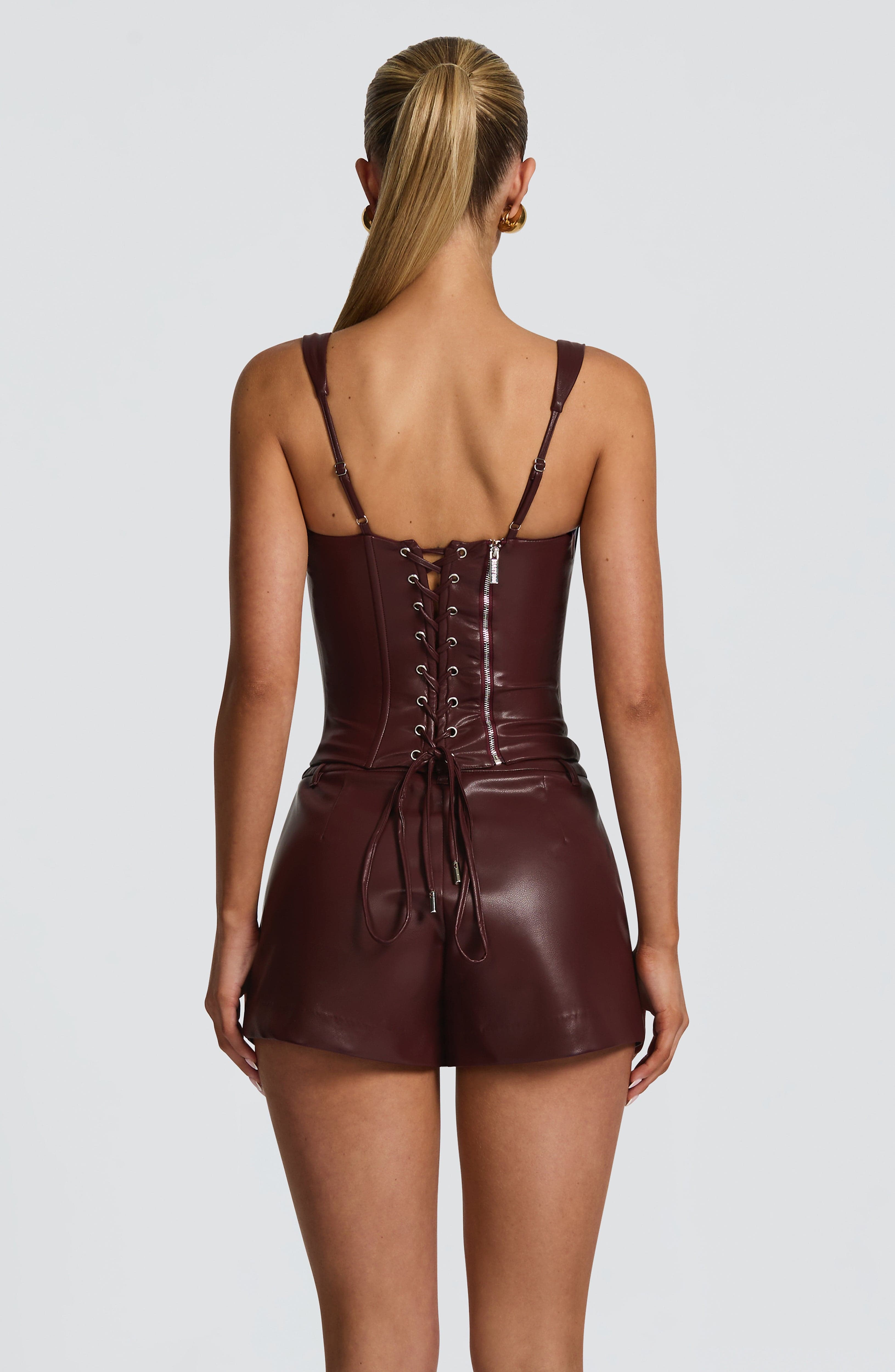 Raisa Corset - Burgundy - Napalia