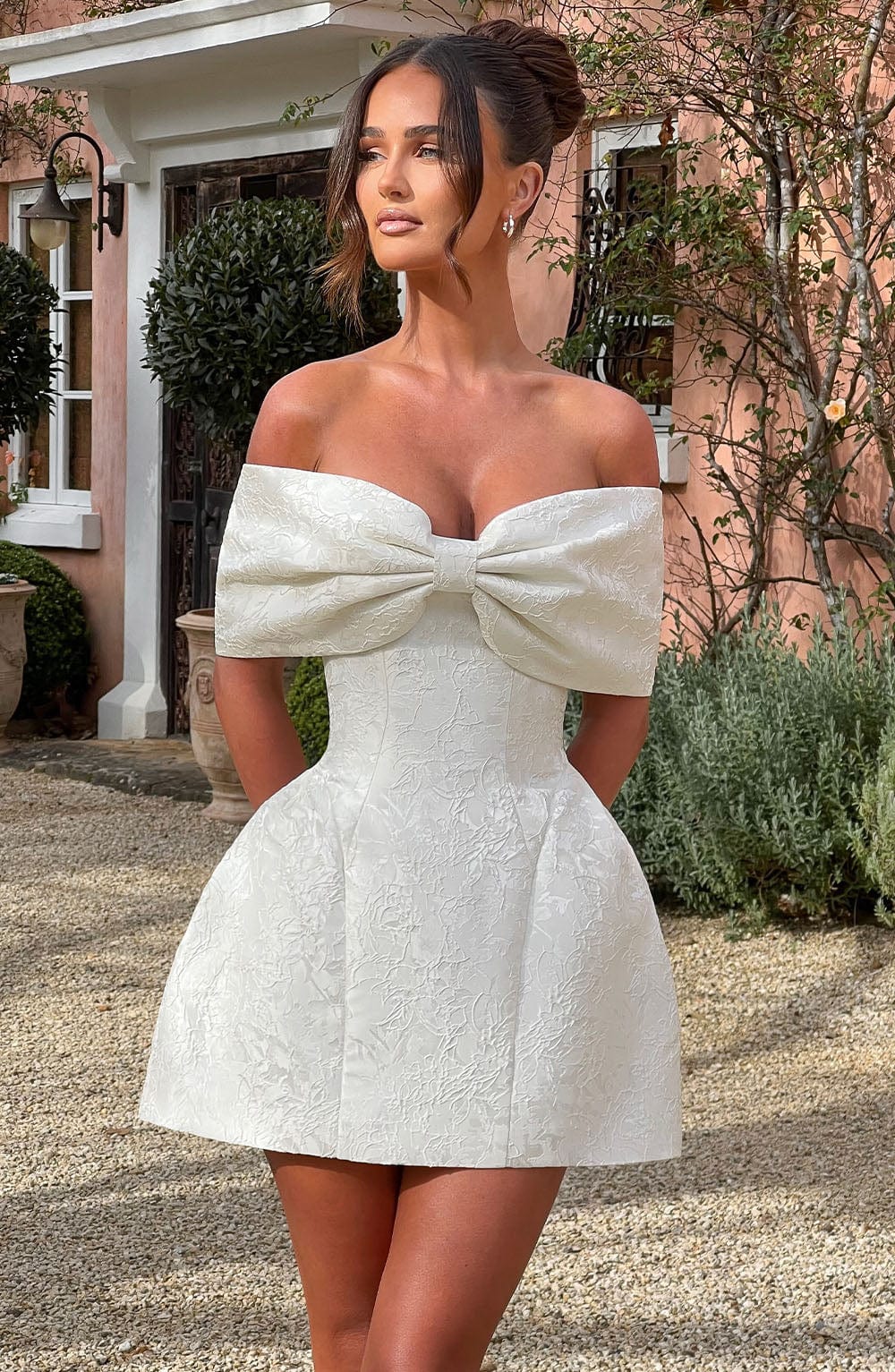 Raquel Mini Dress - Ivory - Napalia