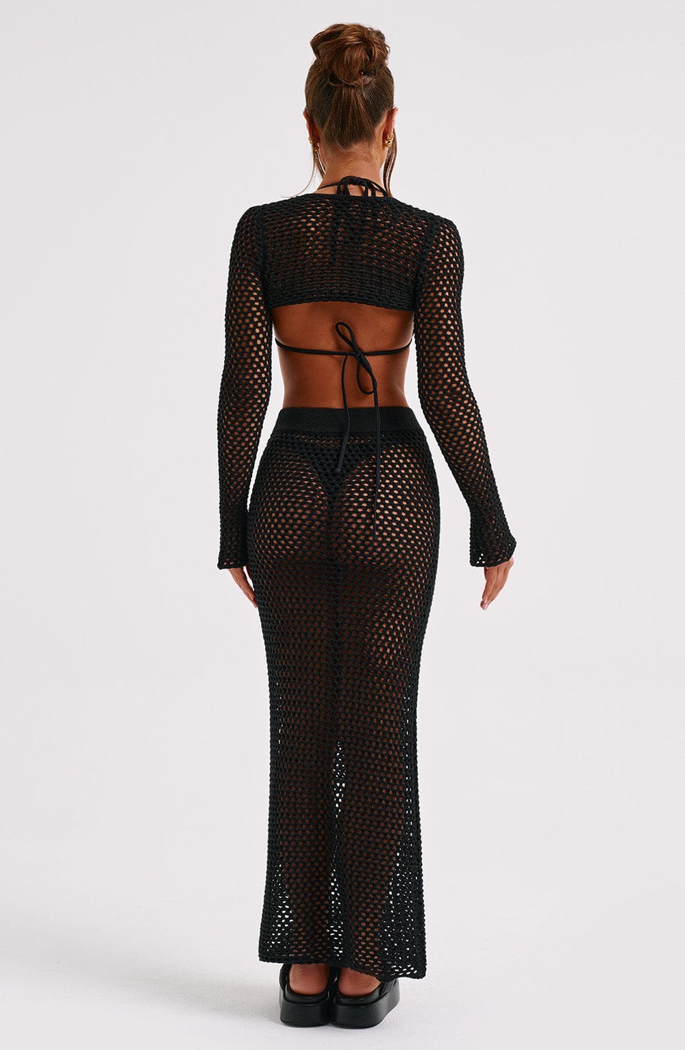 Riella Maxi Skirt - Black - Napalia