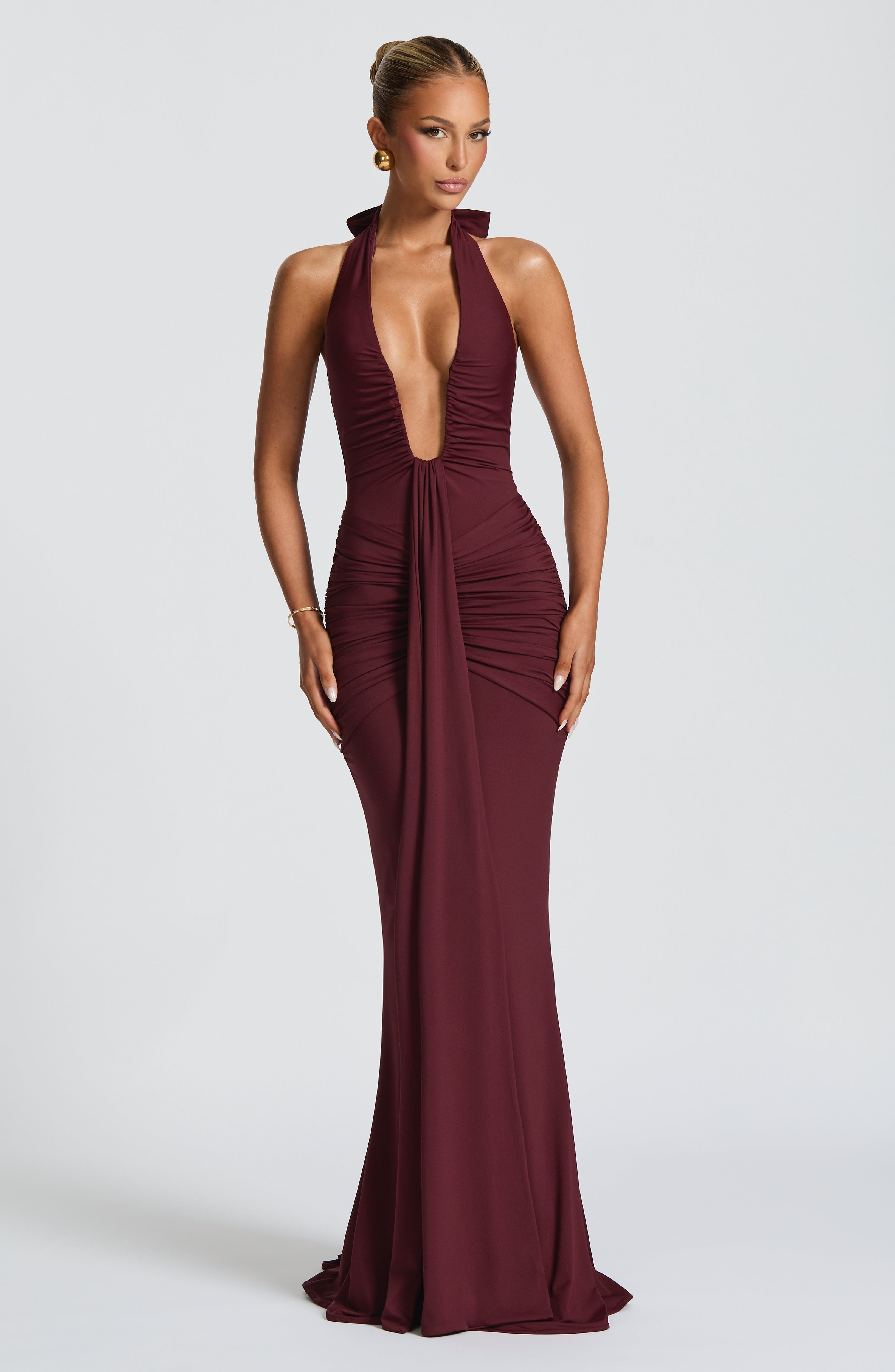 Rosetta Maxi Dress - Cherry Lacquer - Napalia