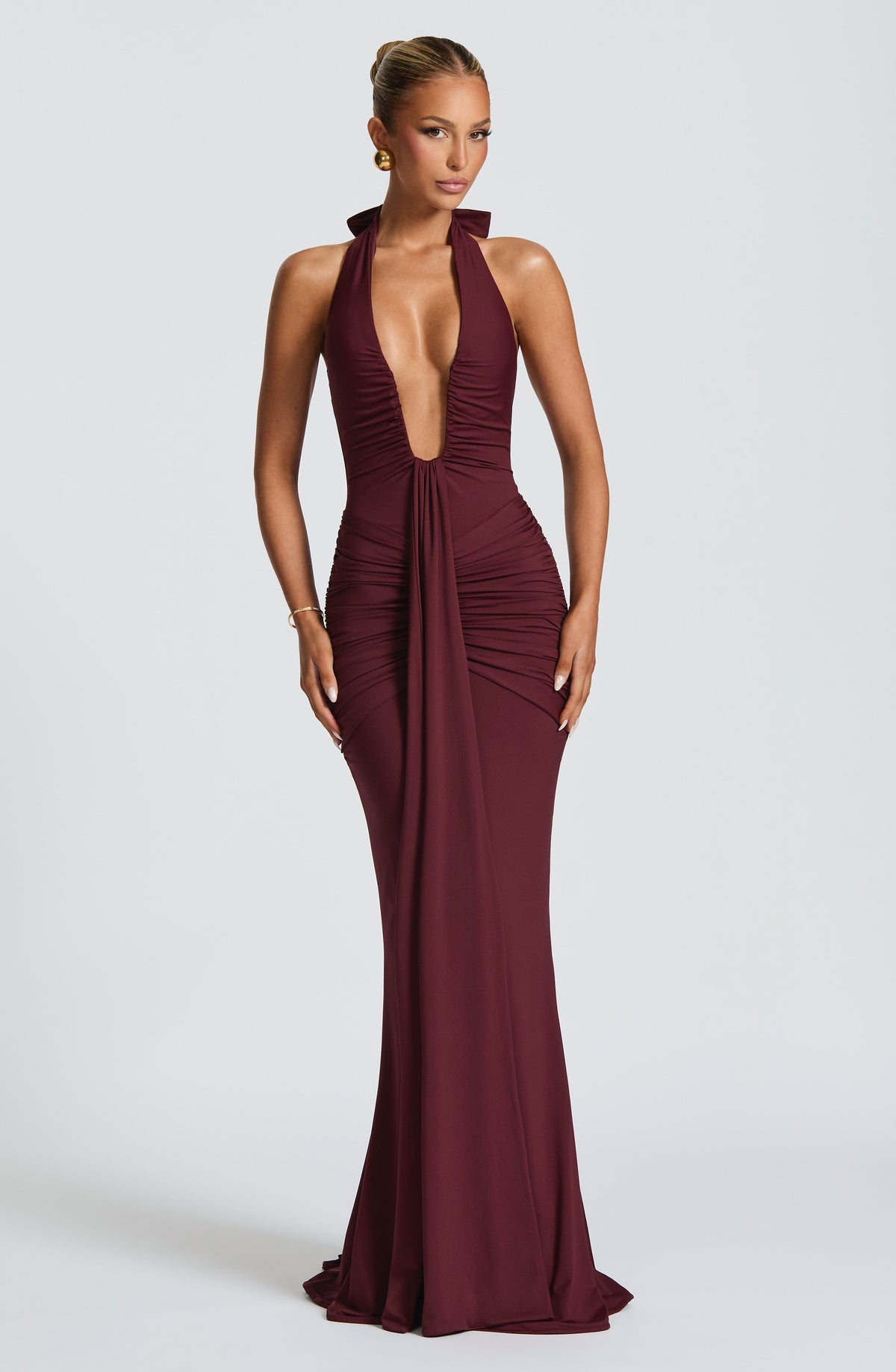 Rosetta Maxi Dress - Cherry Lacquer - Napalia