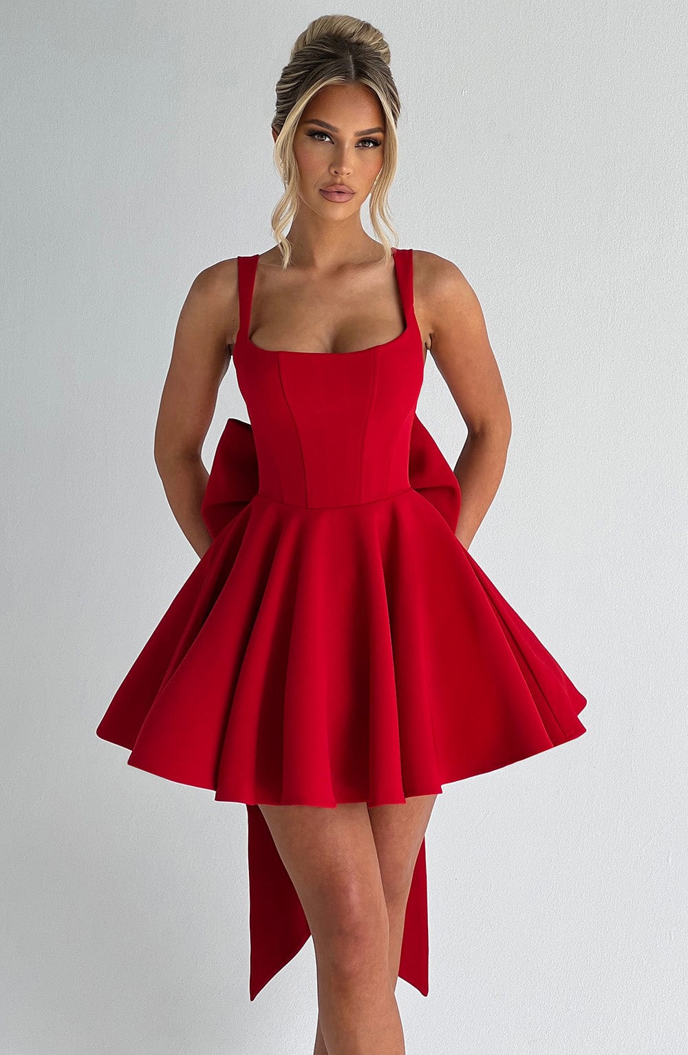 Rue Mini Dress - Red - Napalia
