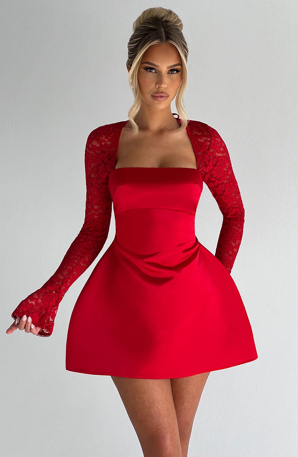 Sadie Mini Dress - Red - Napalia