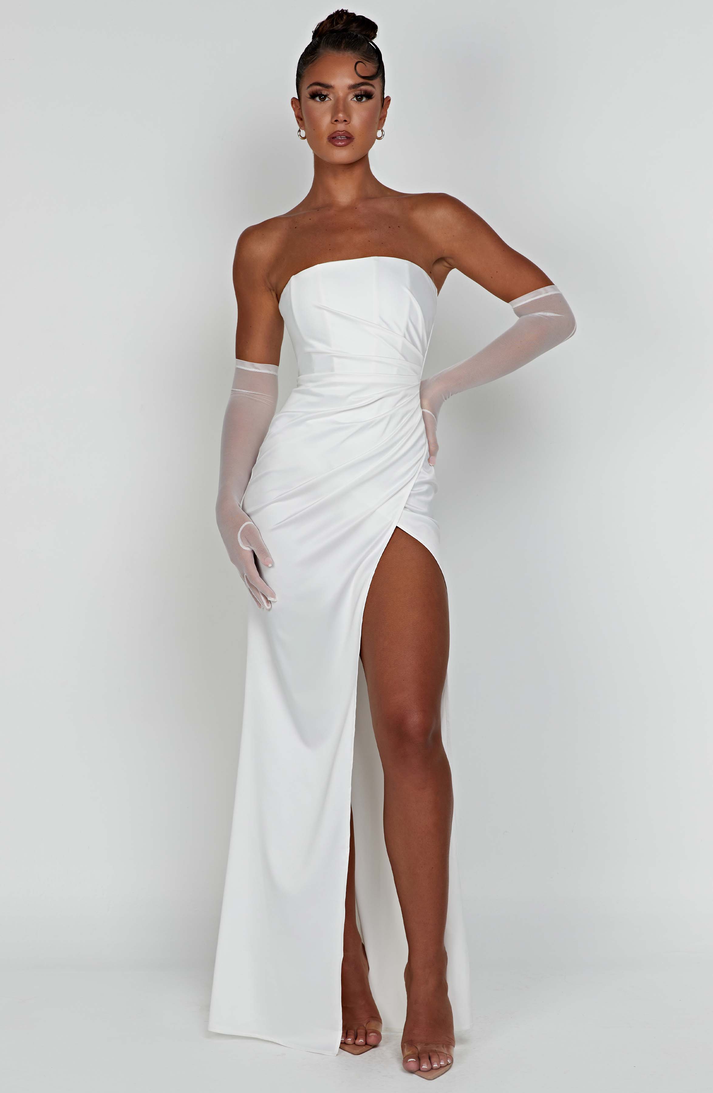 Safiya Maxi Dress - Ivory - Napalia
