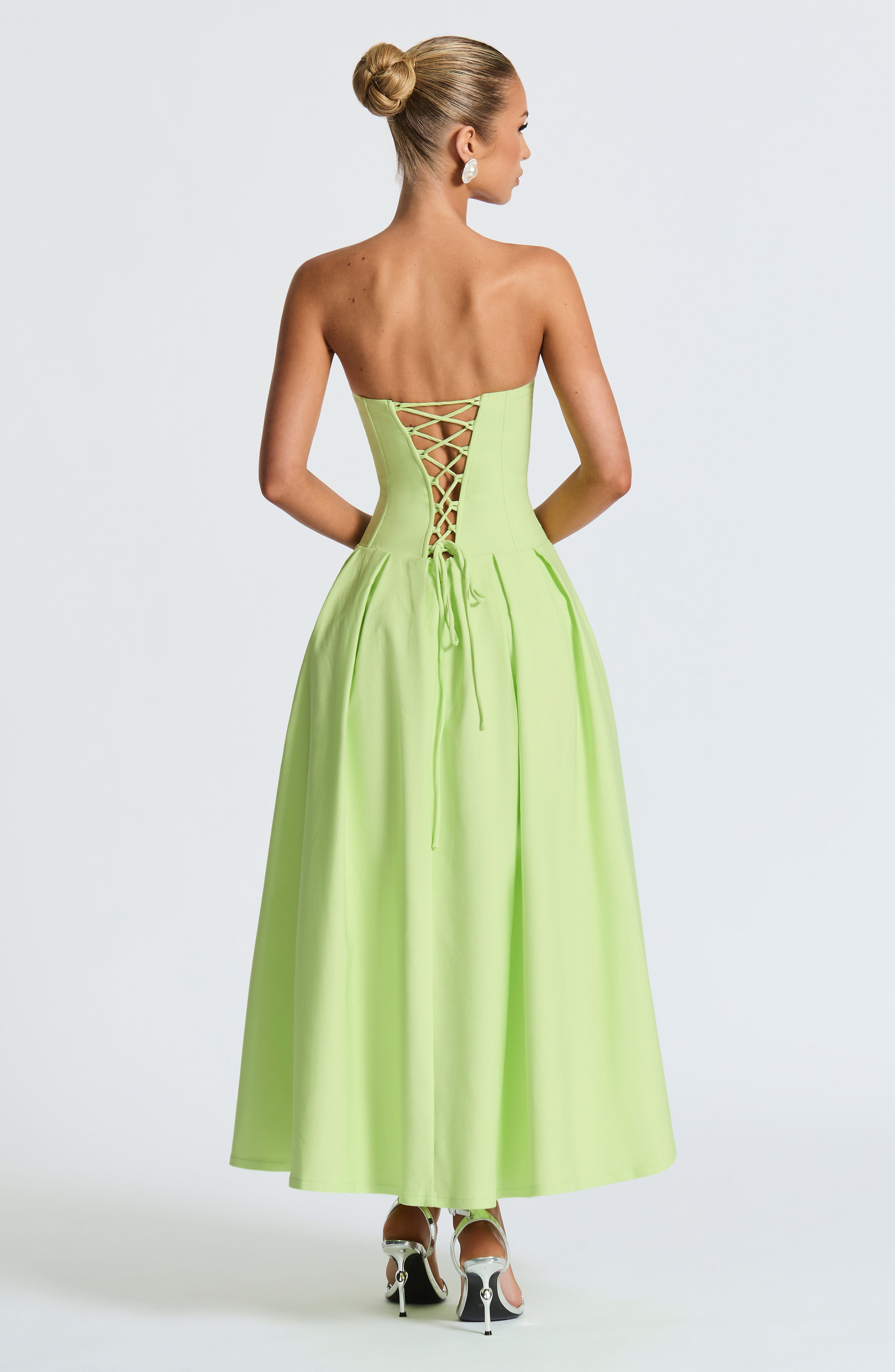 Salma Midi Dress - Lime - Napalia