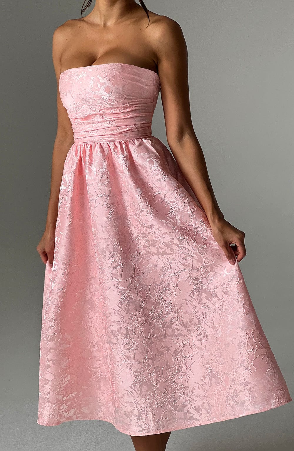Saoirse Midi Dress - Blush - Napalia
