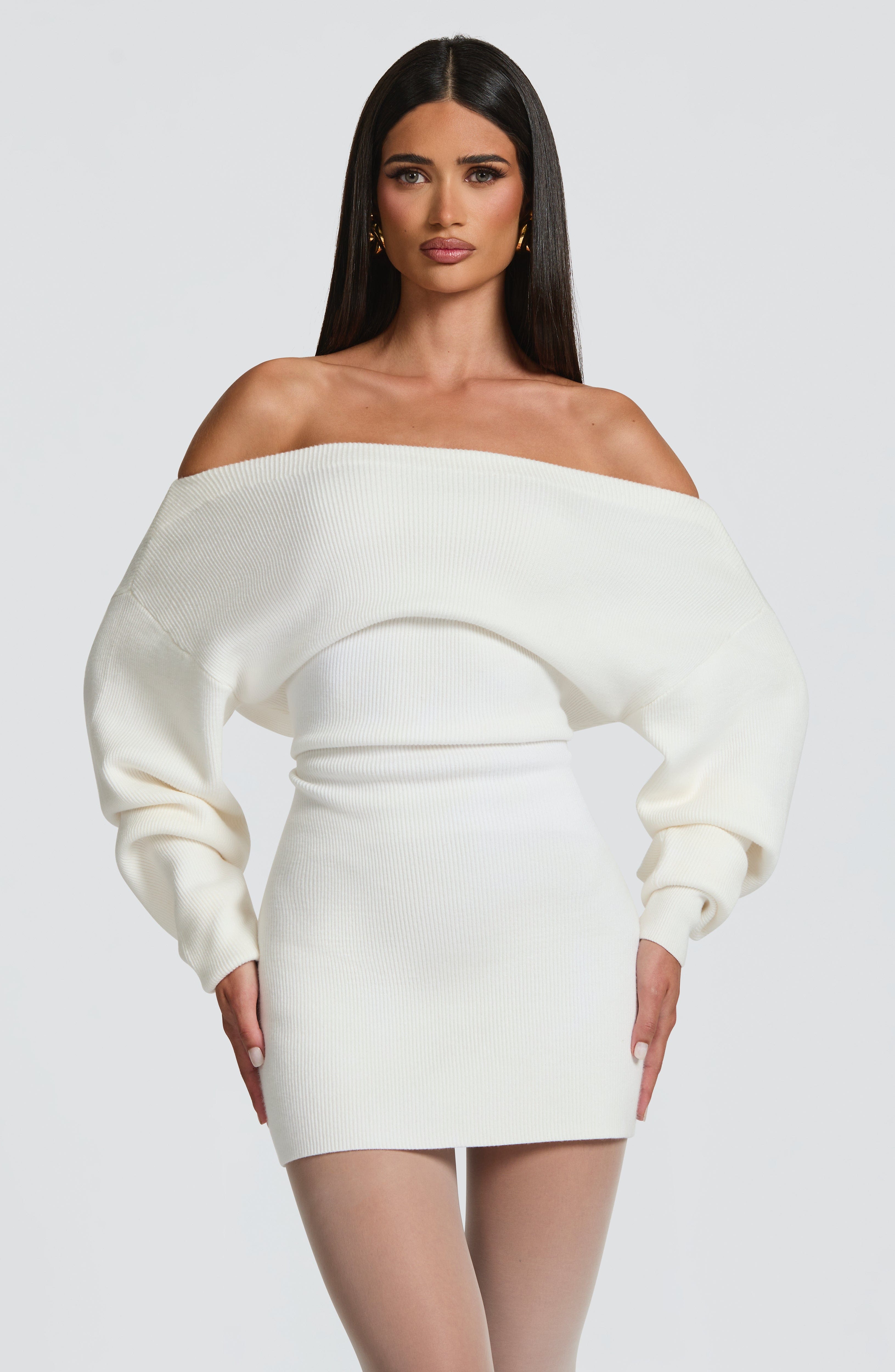 Sawyer Mini Dress - Ivory - Napalia