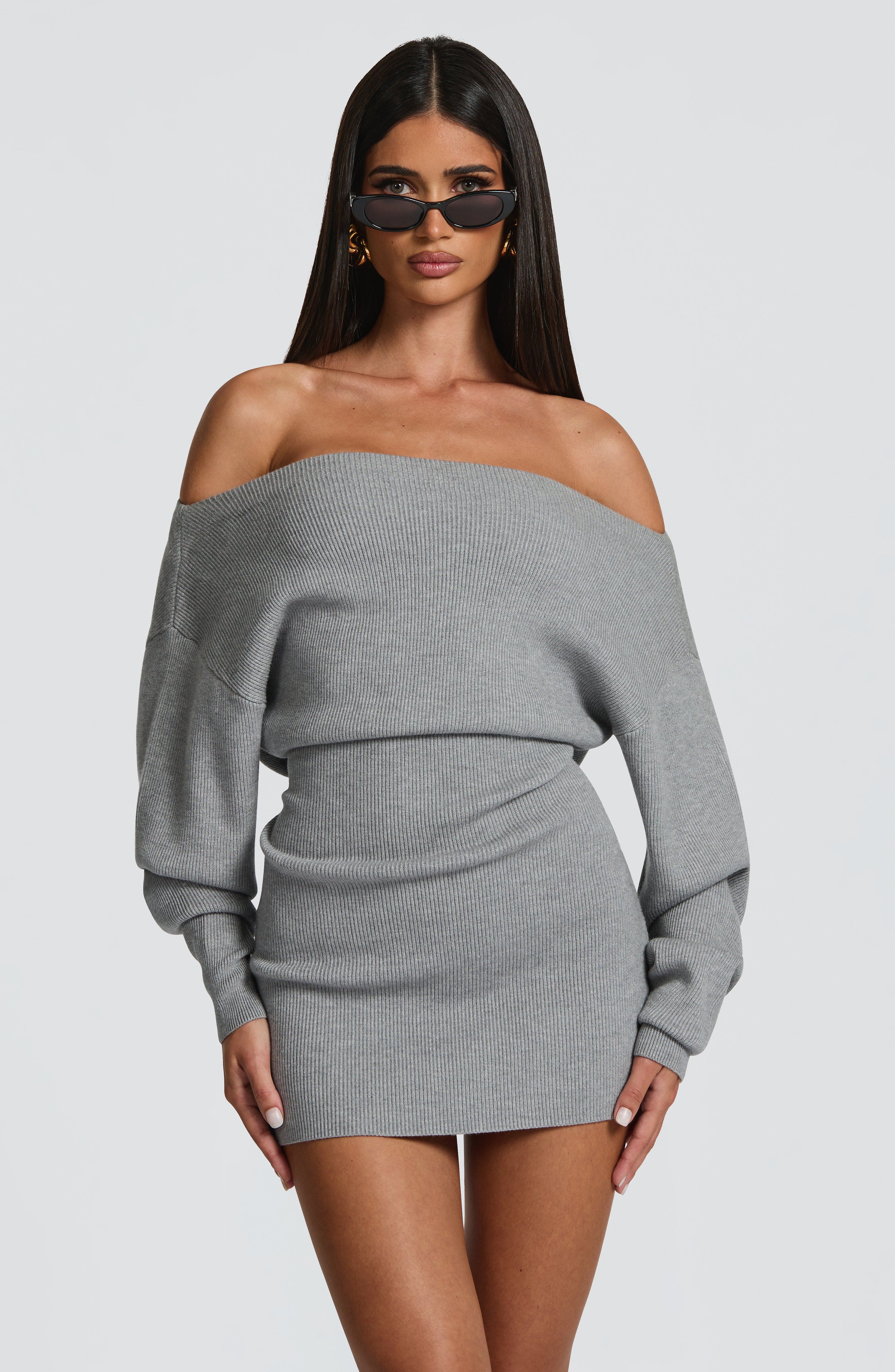 Sawyer Mini Dress - Light Grey - Napalia