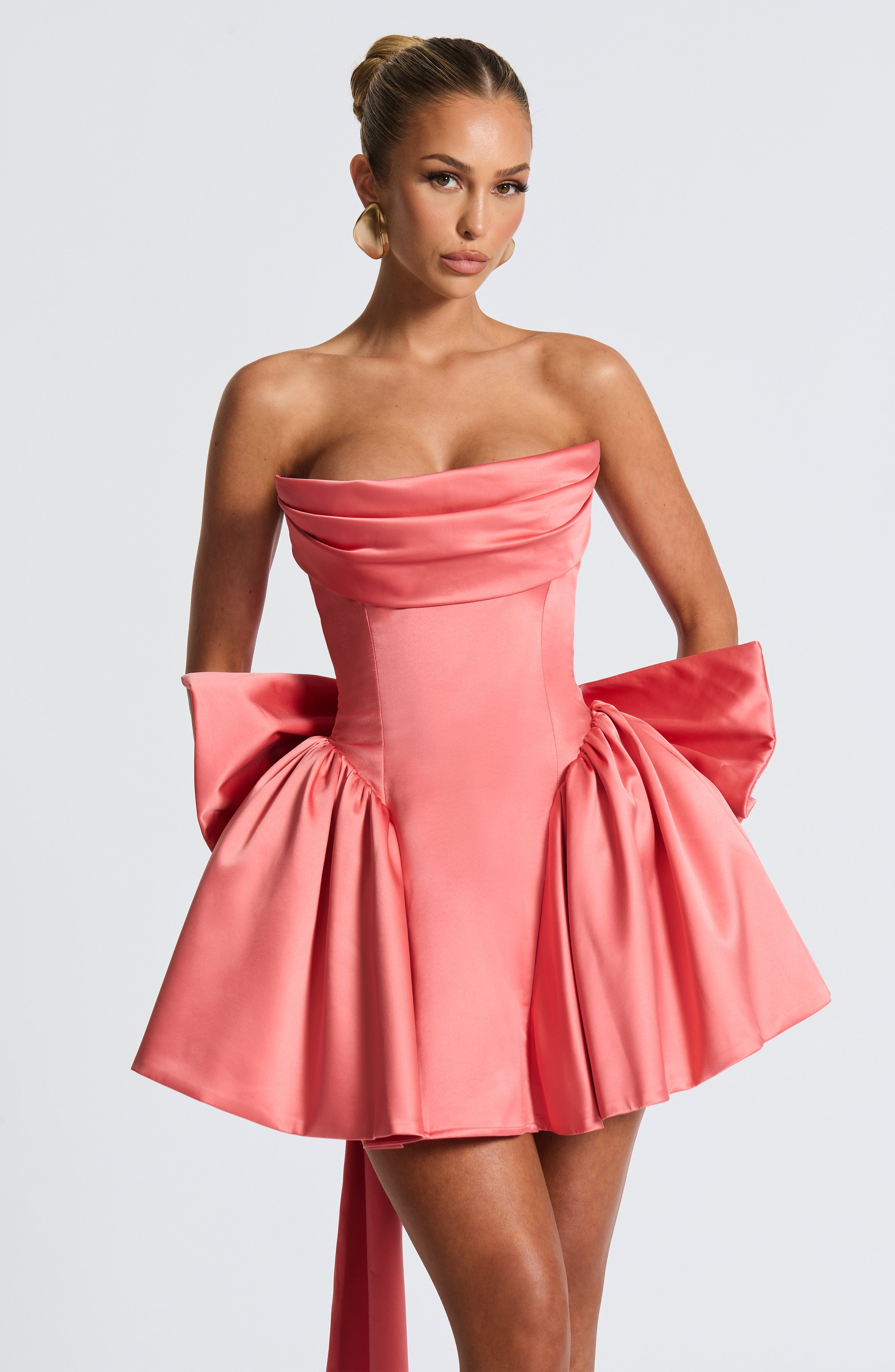 Trinity Mini Dress - Coral Pink - Napalia