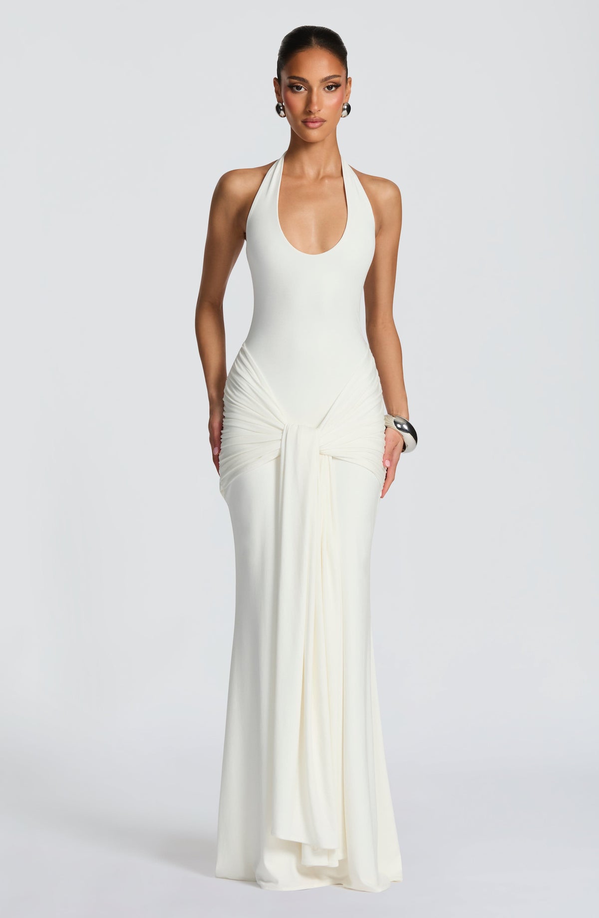 Veneda Maxi Dress - Ivory - Napalia