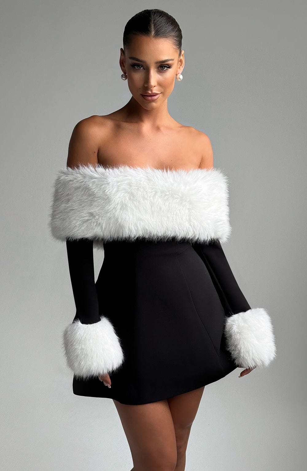Villanelle Mini Dress - Black/White - Napalia