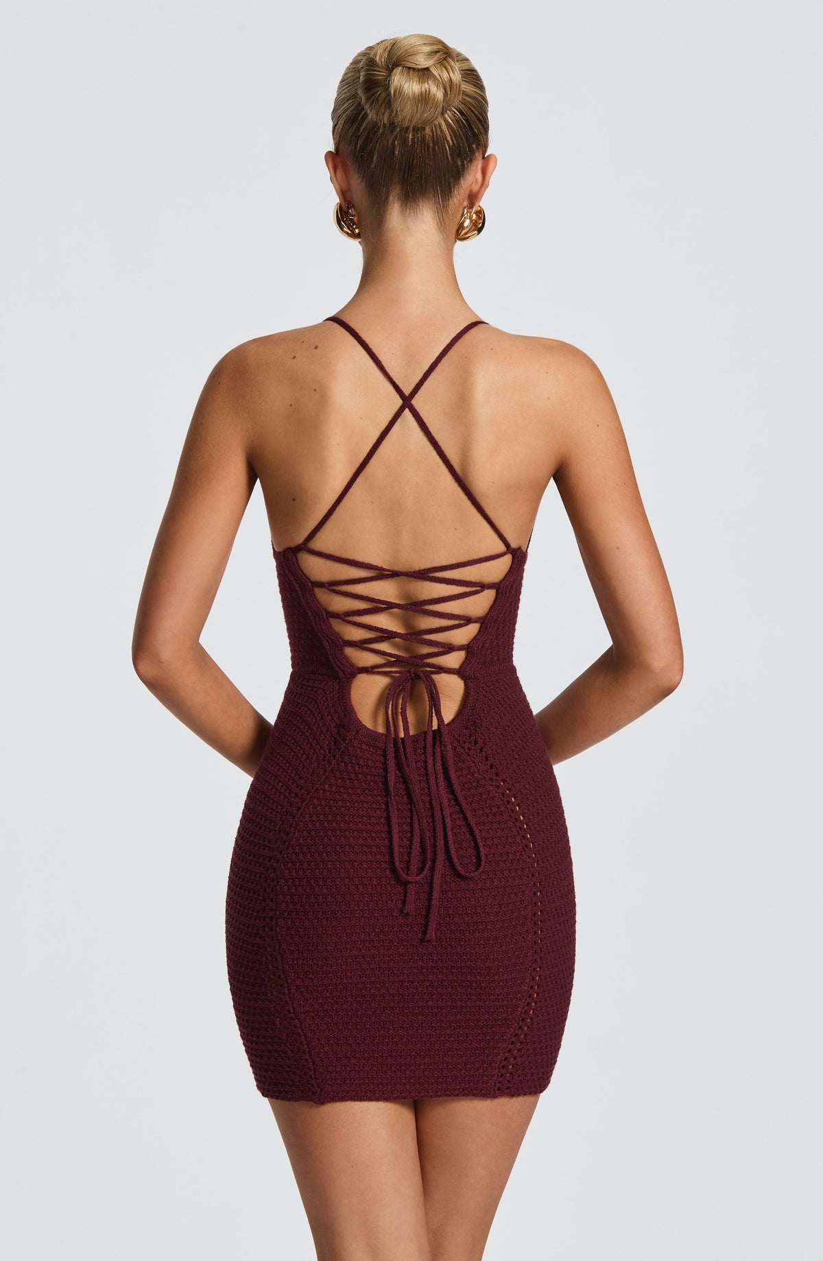 Xanthe Mini Dress - Cherry Lacquer - Napalia
