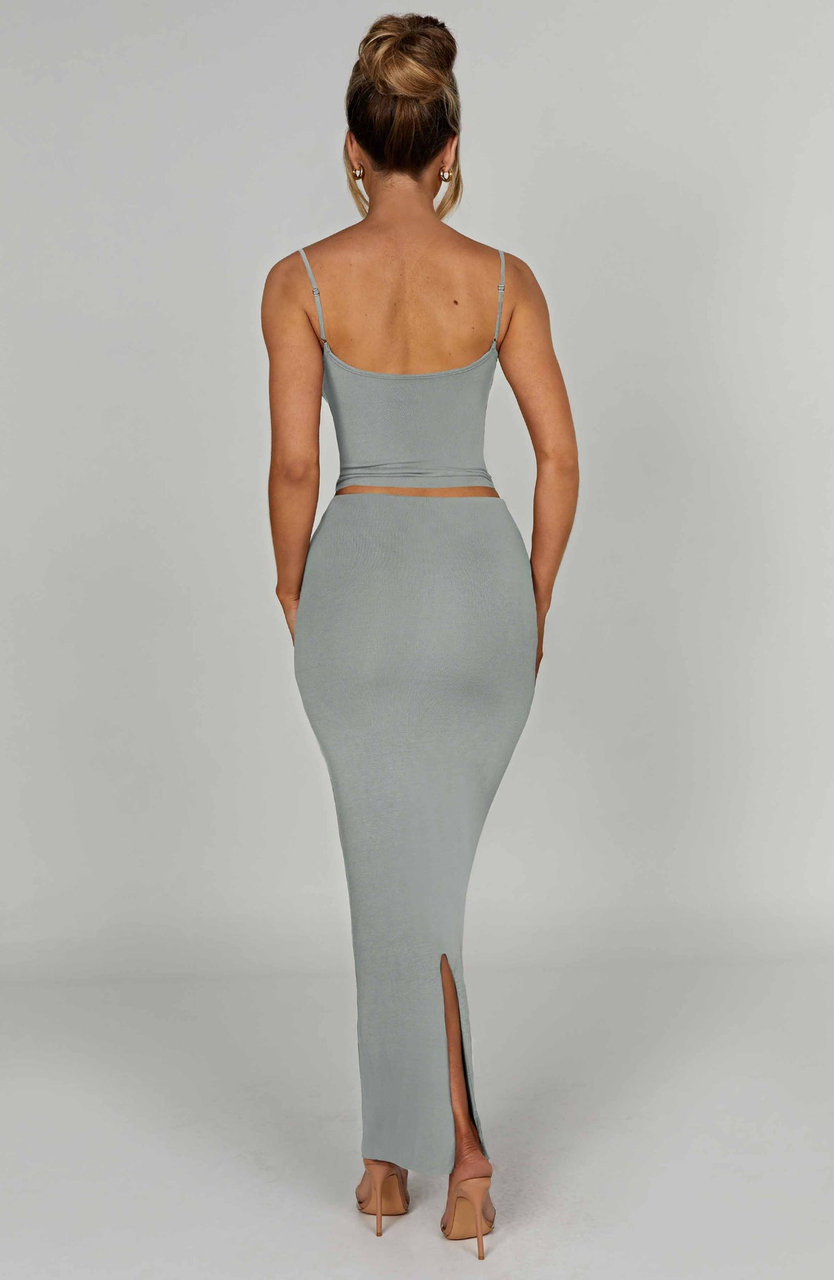 Yazmin Maxi Skirt - Steel - Napalia